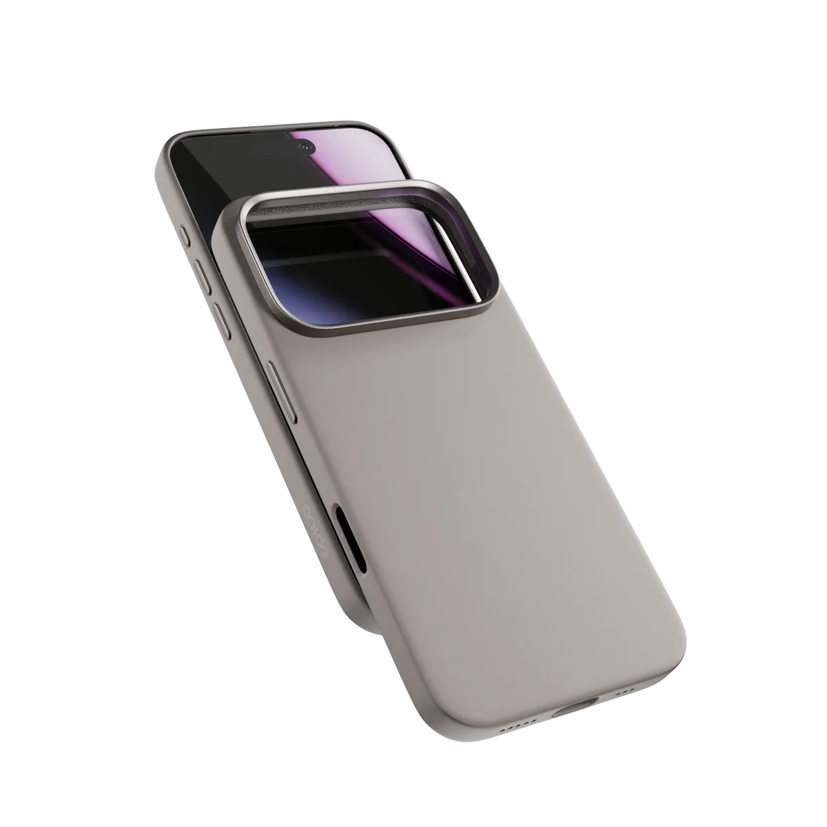 epico iPhone 17 Pro szilikon MagSafe tok - bézs