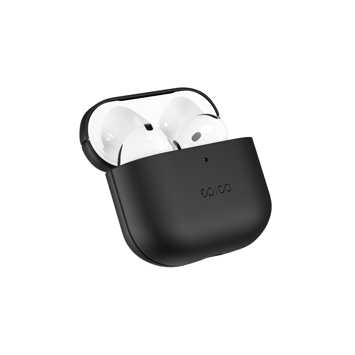 EPICO AirPods 4 bőrtok - fekete