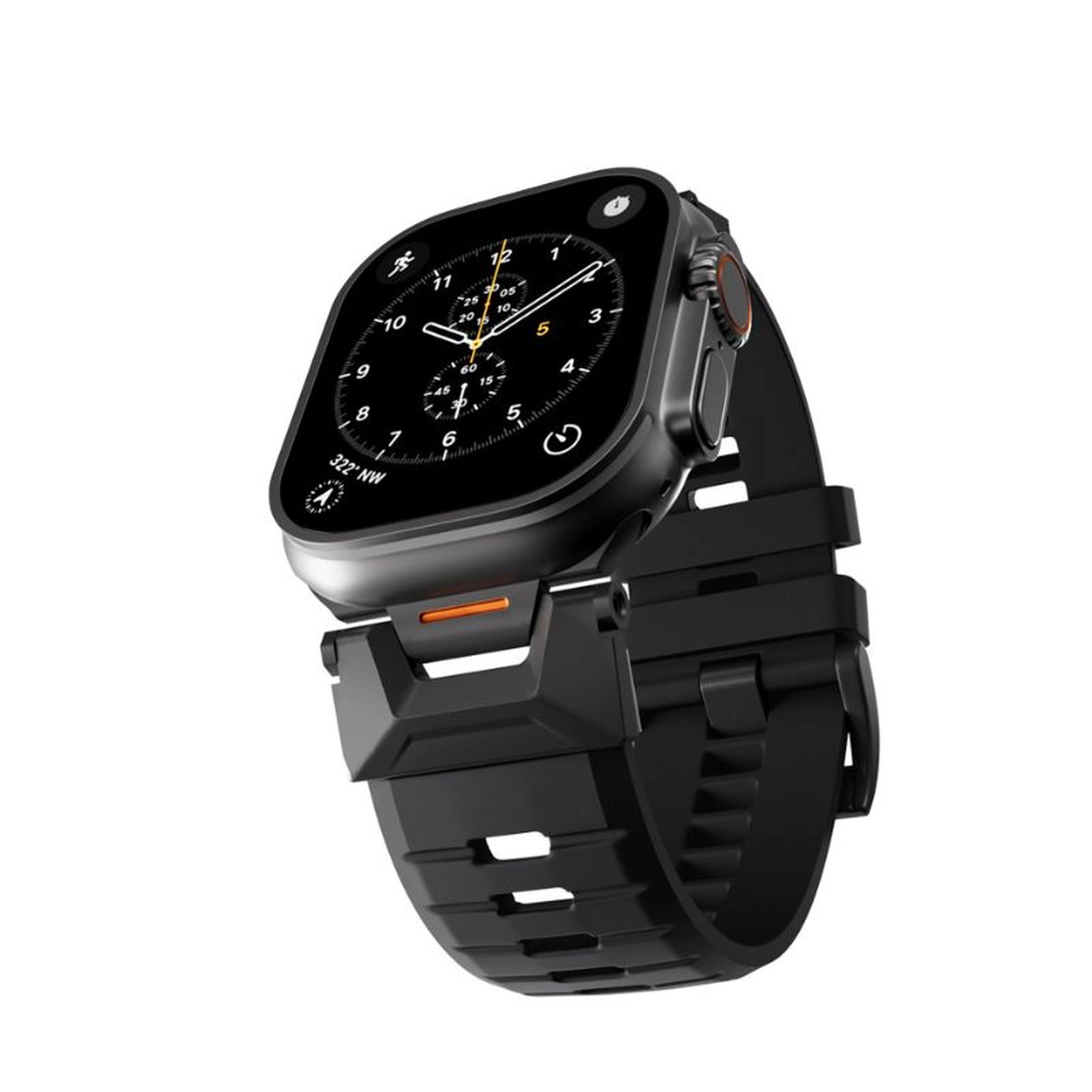 epico FKM Rubber Pro sport Apple Watch szíj 42/44/45/46/49mm - fekete