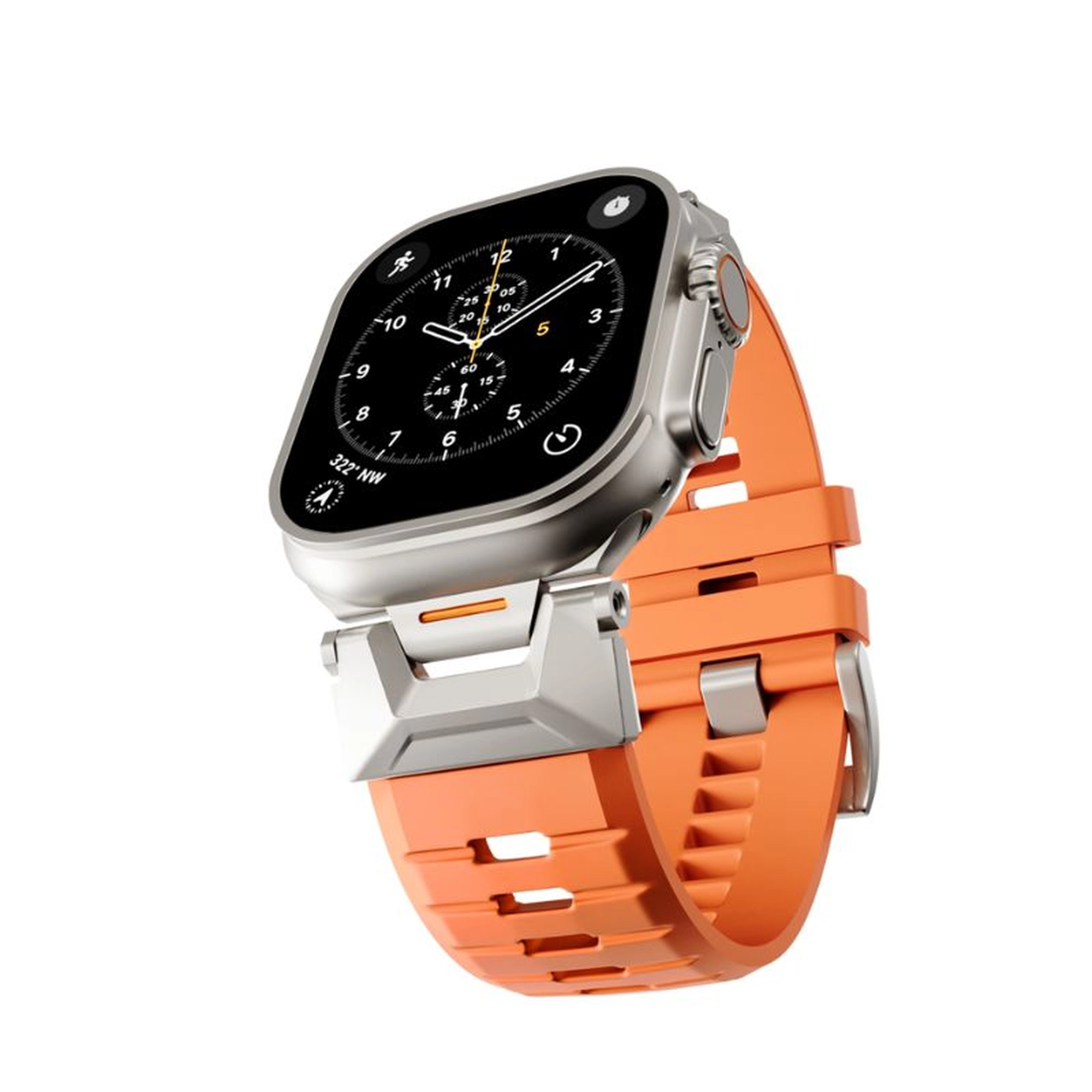 epico FKM Rubber Pro sport Apple Watch szíj 42/44/45/46/49mm - narancssárga