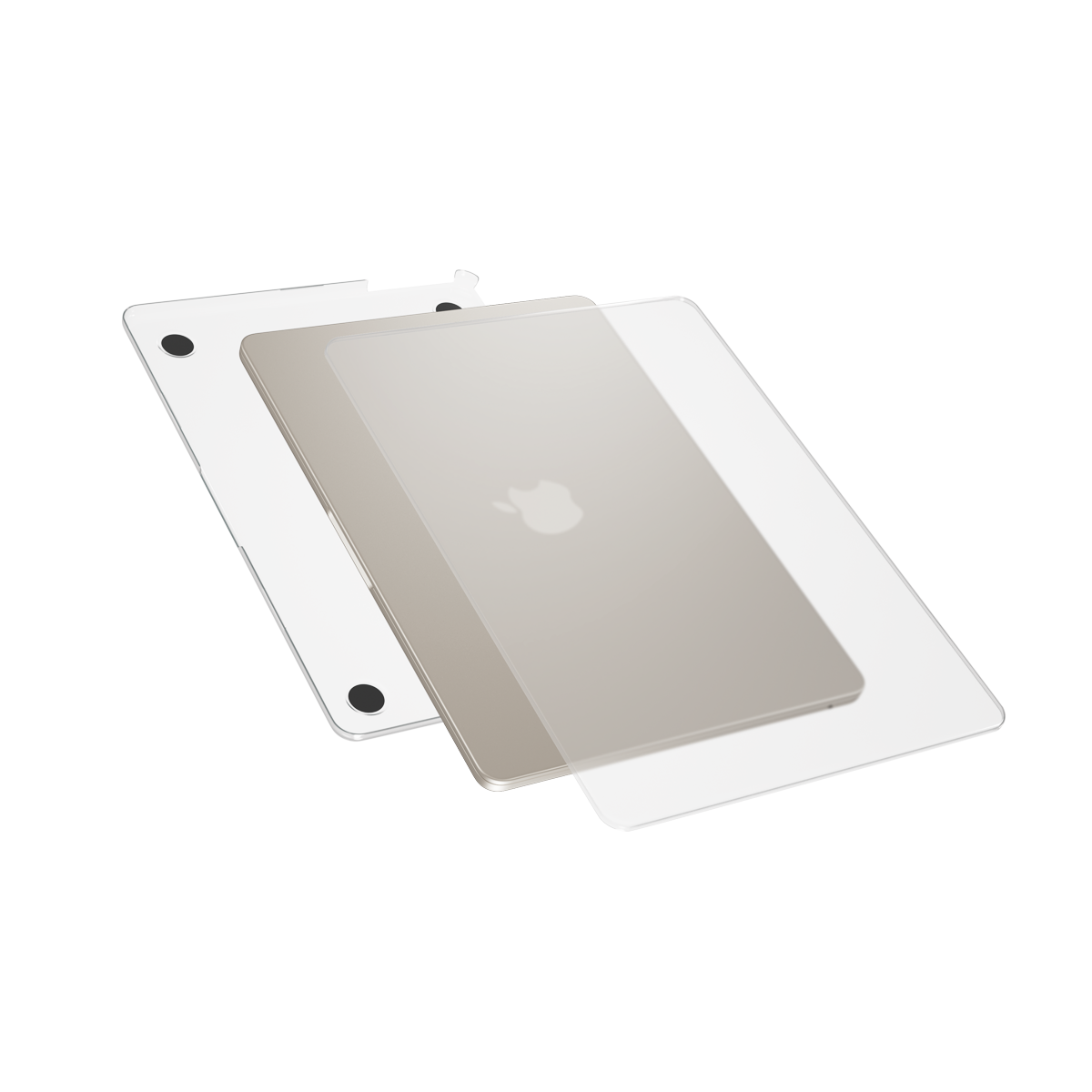 epico MacBook Air 13" M2/M3/M4 kemény védőtok - matt átlátszó