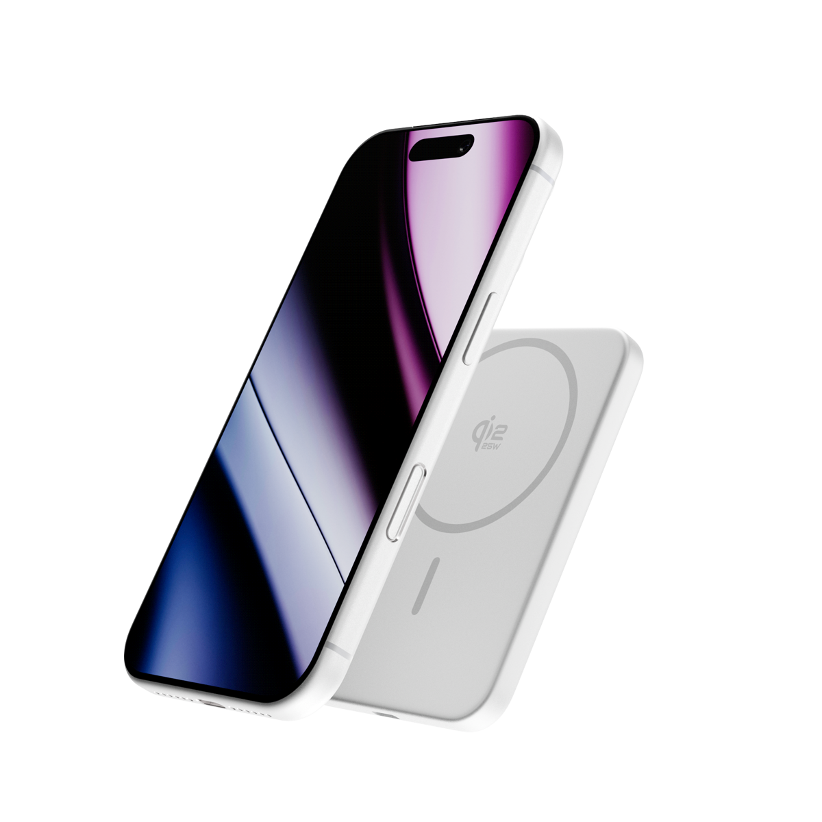 epico UltraPack Qi2 25W Slim alumínium MagSafe powerbank 5000 mAh - ezüst
