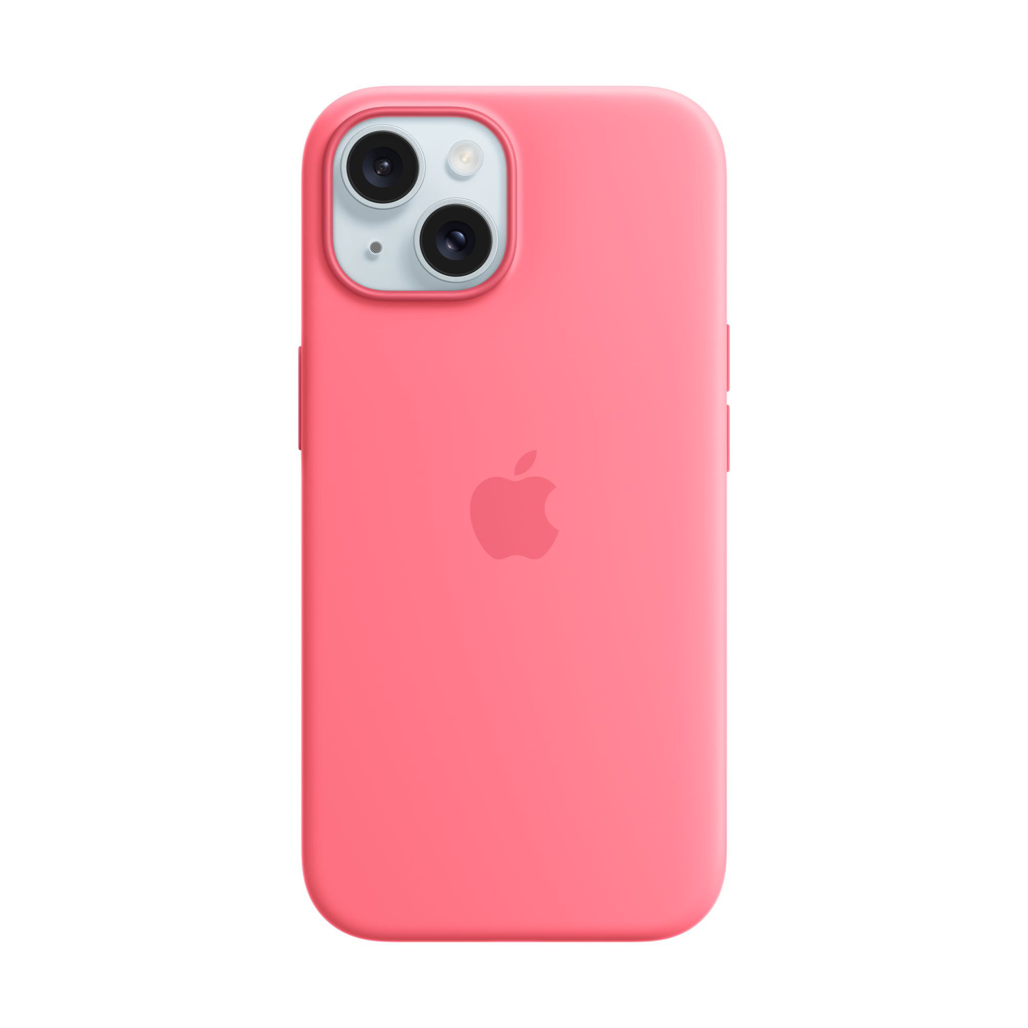 MagSafe-rögzítésű iPhone 15-szilikontok  - rózsaszín (szezonális)