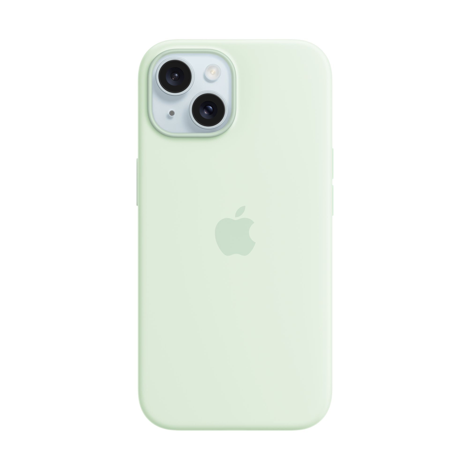 MagSafe-rögzítésű iPhone 15-szilikontok  - világos menta (szezonális)