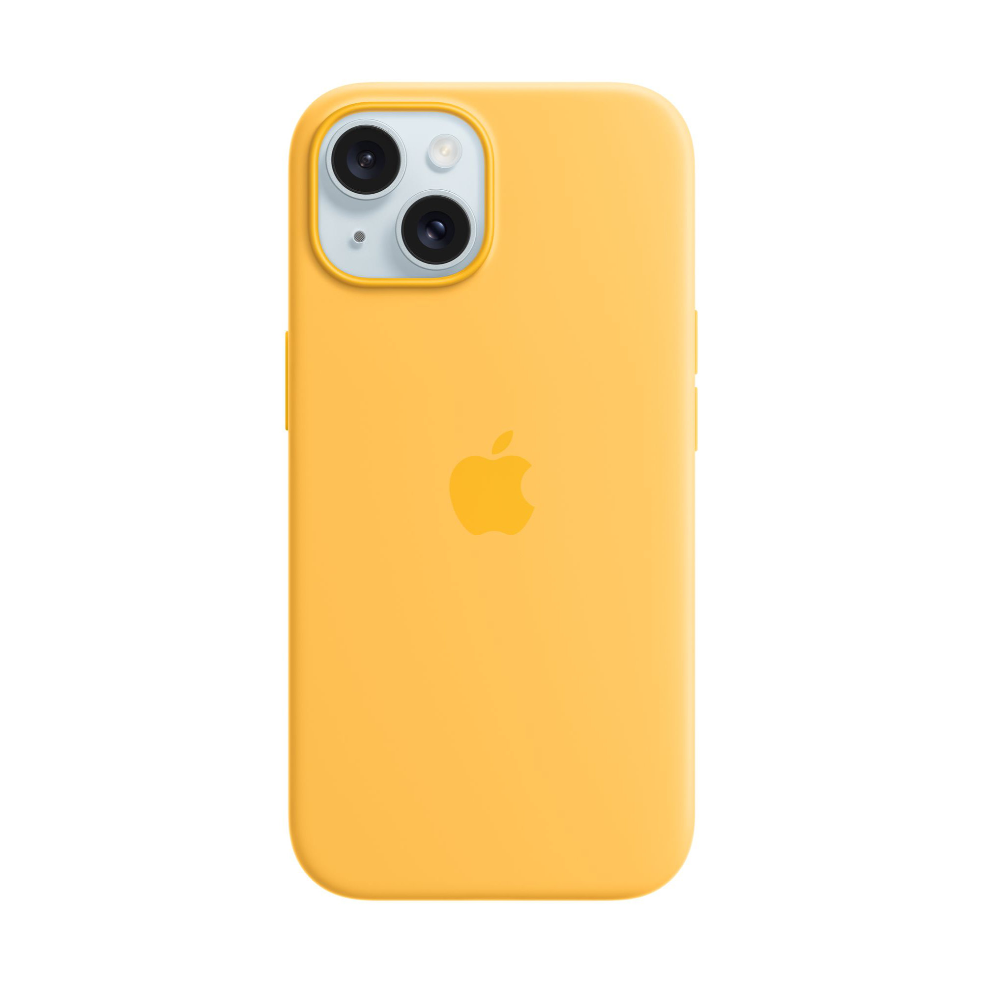 MagSafe-rögzítésű iPhone 15-szilikontok  - napsárga (szezonális)