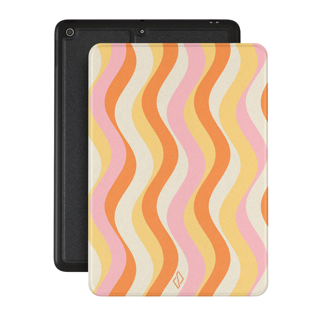BURGA iPad 10.2" tok  - sárga szivárvány