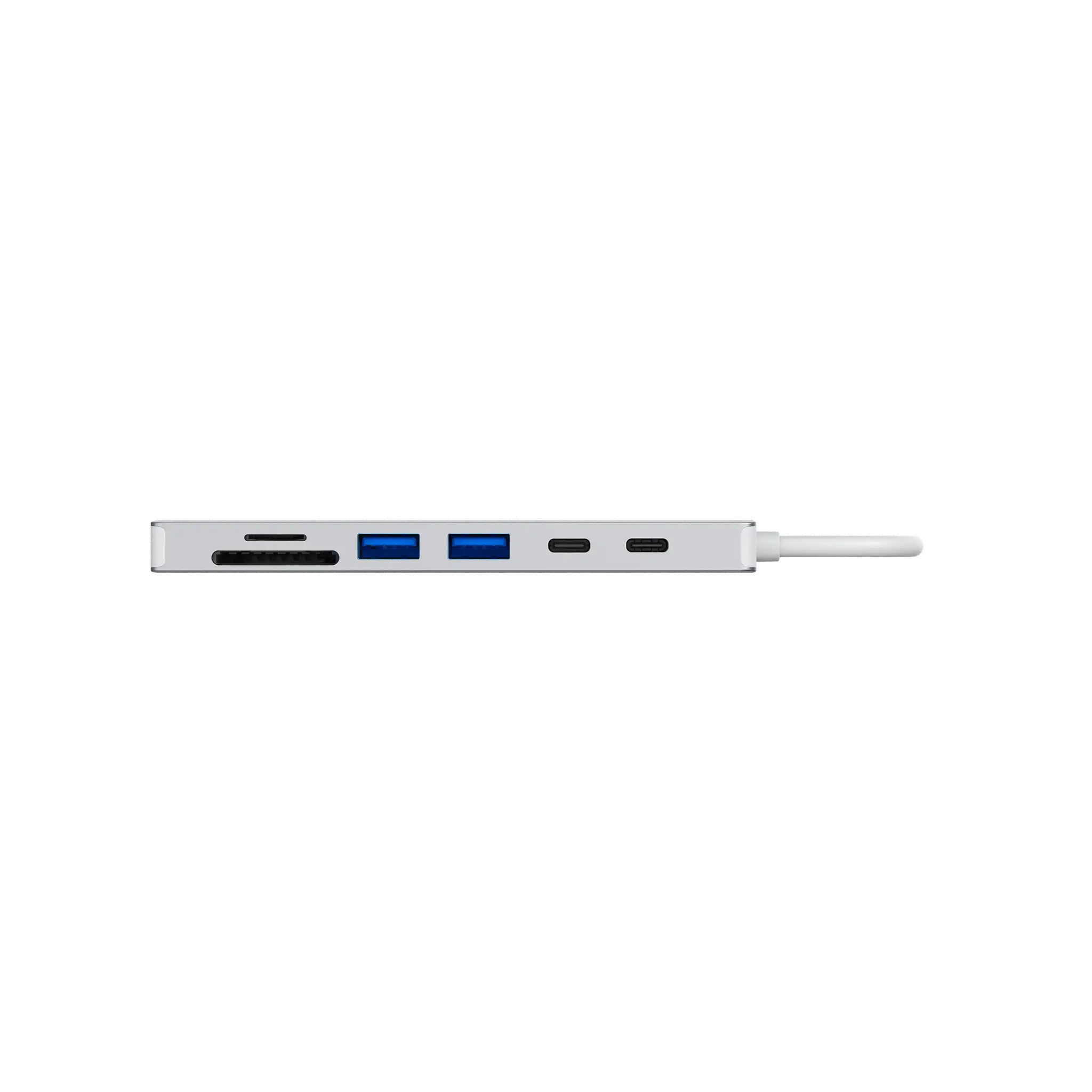 JCPal Linx USB-C 7in1 Hub (2xUSB3.0, USB C3.1, HDMI/60Hz, SD/TF3.0, PD100W) -ezüst