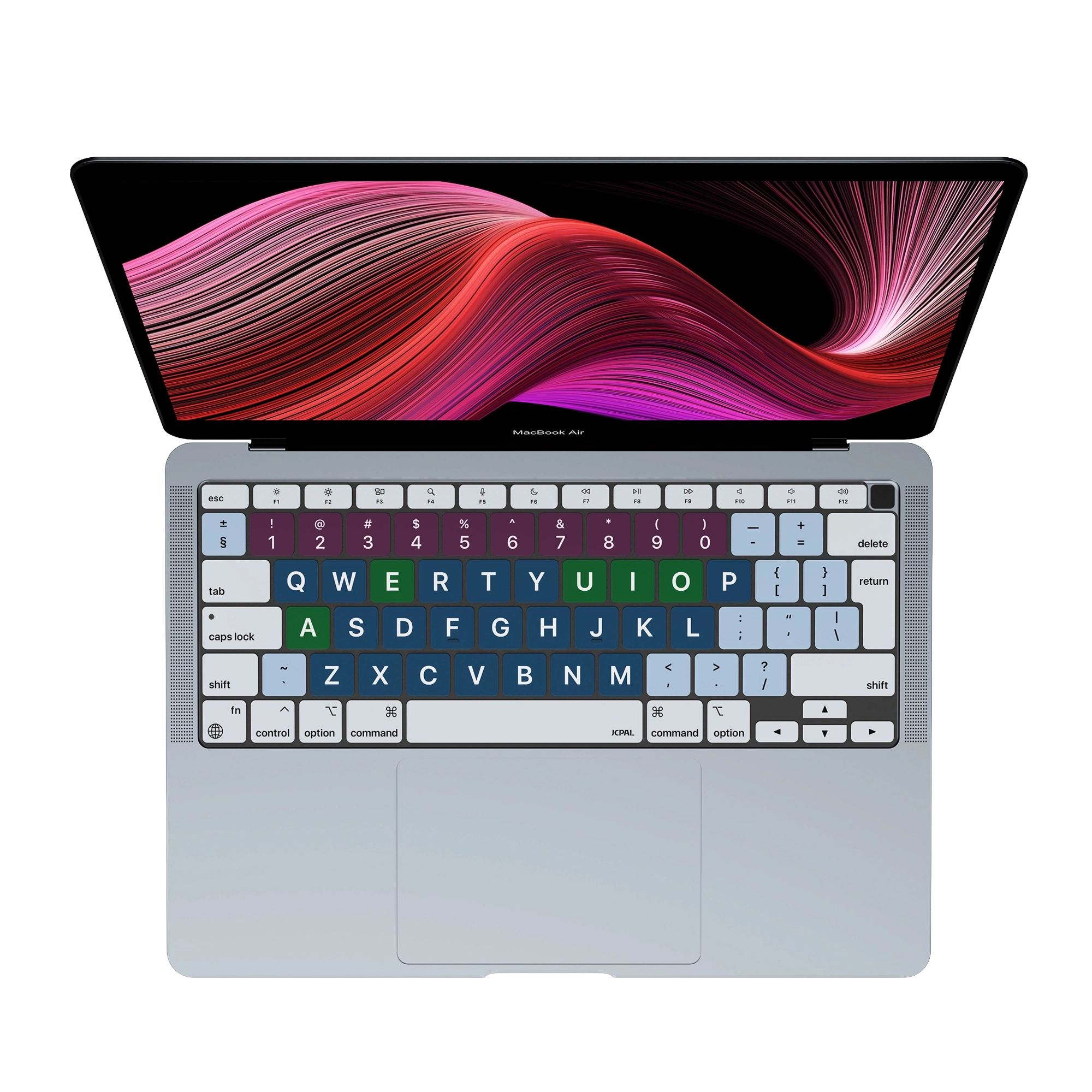 JCPal Verskin Inclusive nagybetűs billentyűzetvédő - MacBook Air 13" M1 (2020) - nemzetközi angol kiosztás