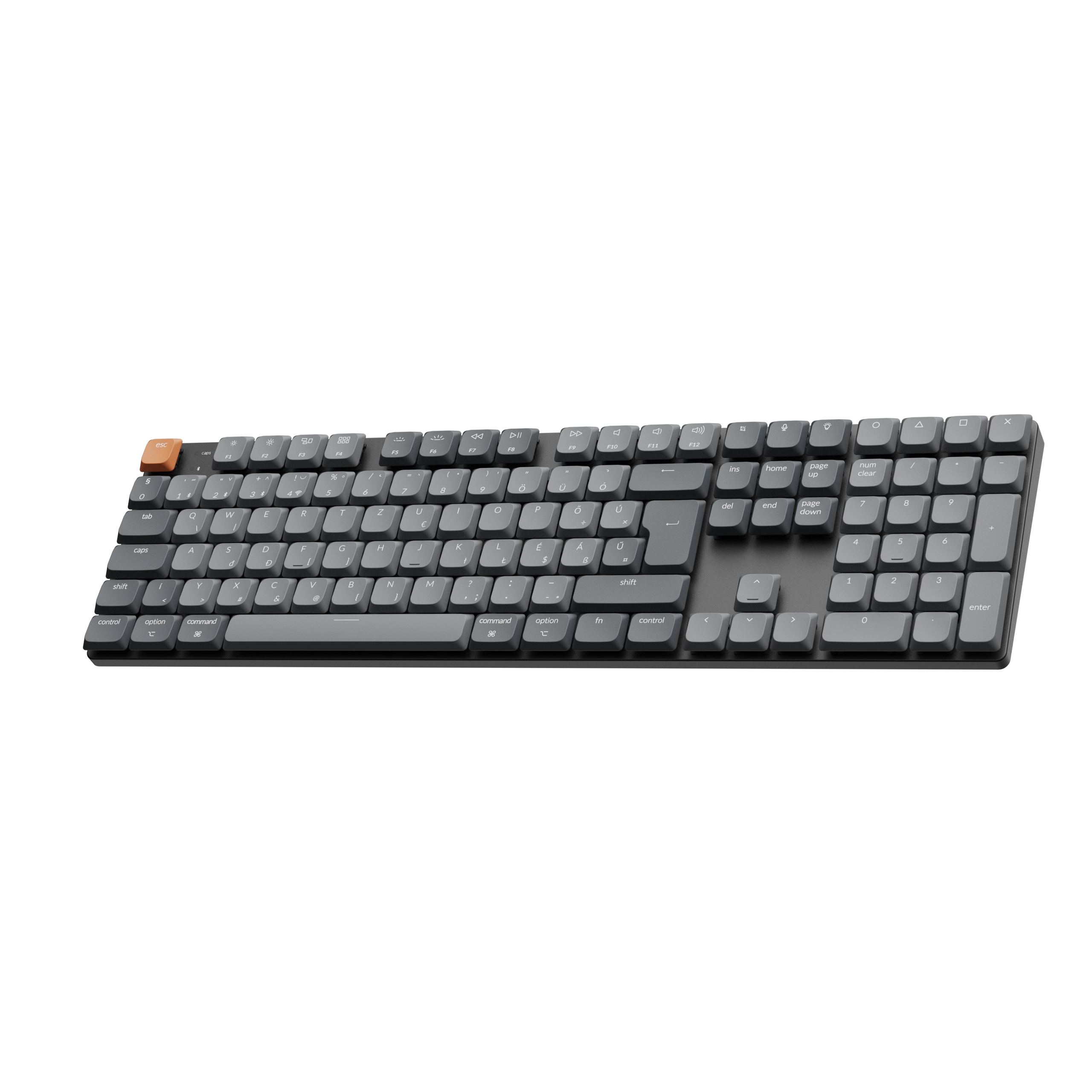 Keychron K5 Max vezeték nélküli magyar low profile mechanikus billentyűzet - mechanical 2.0 Brown