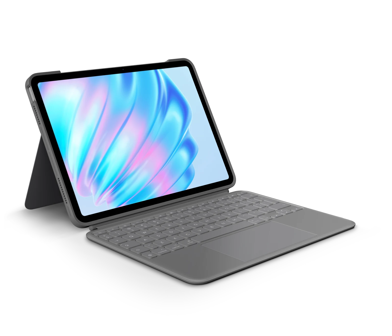 Logitech Combo Touch iPad Air 11" (M2, M3, M4) tok billentyűzettel - szürke - nemzetközi angol