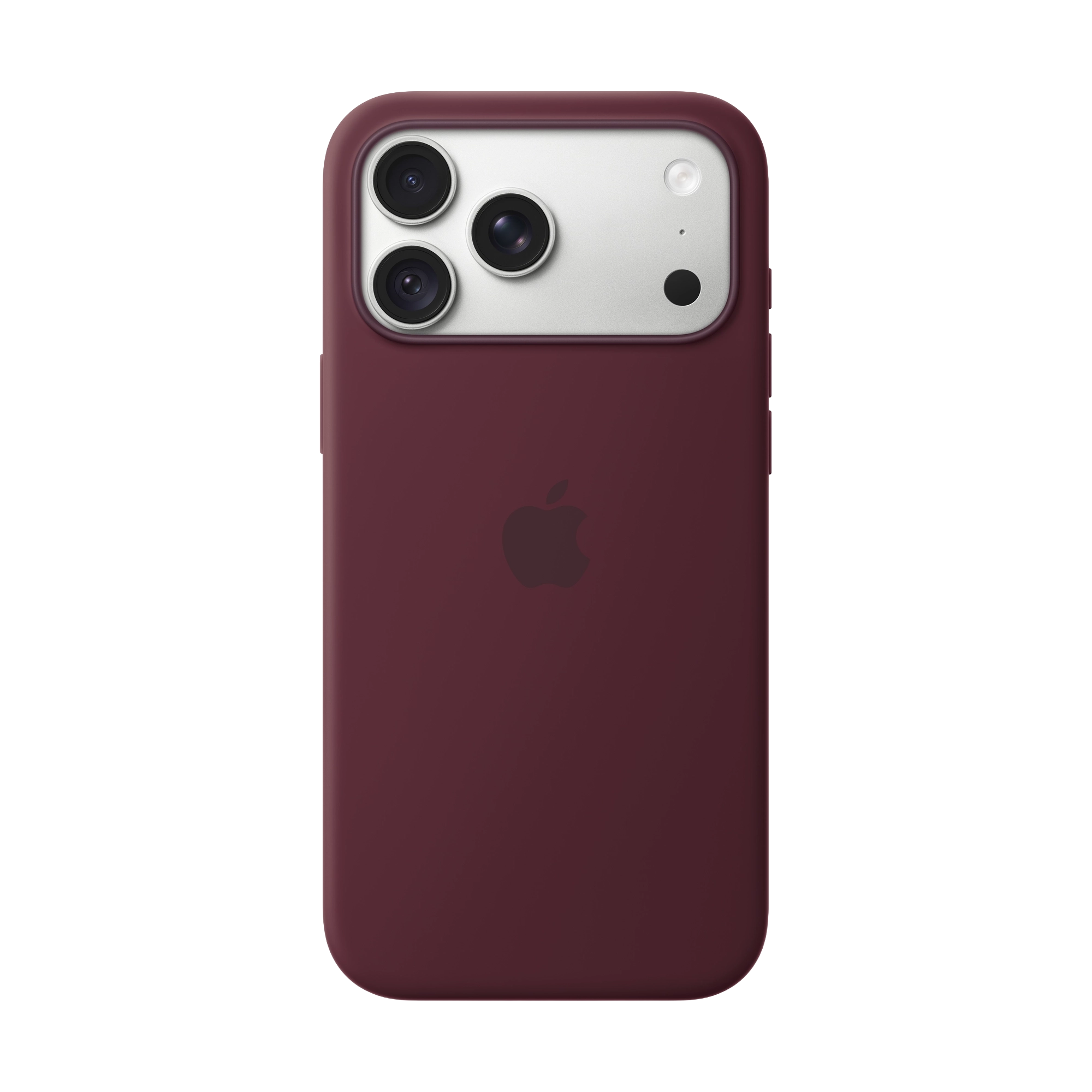 MagSafe-rögzítésű iPhone 18 Pro Max-szilikontok – burgundi