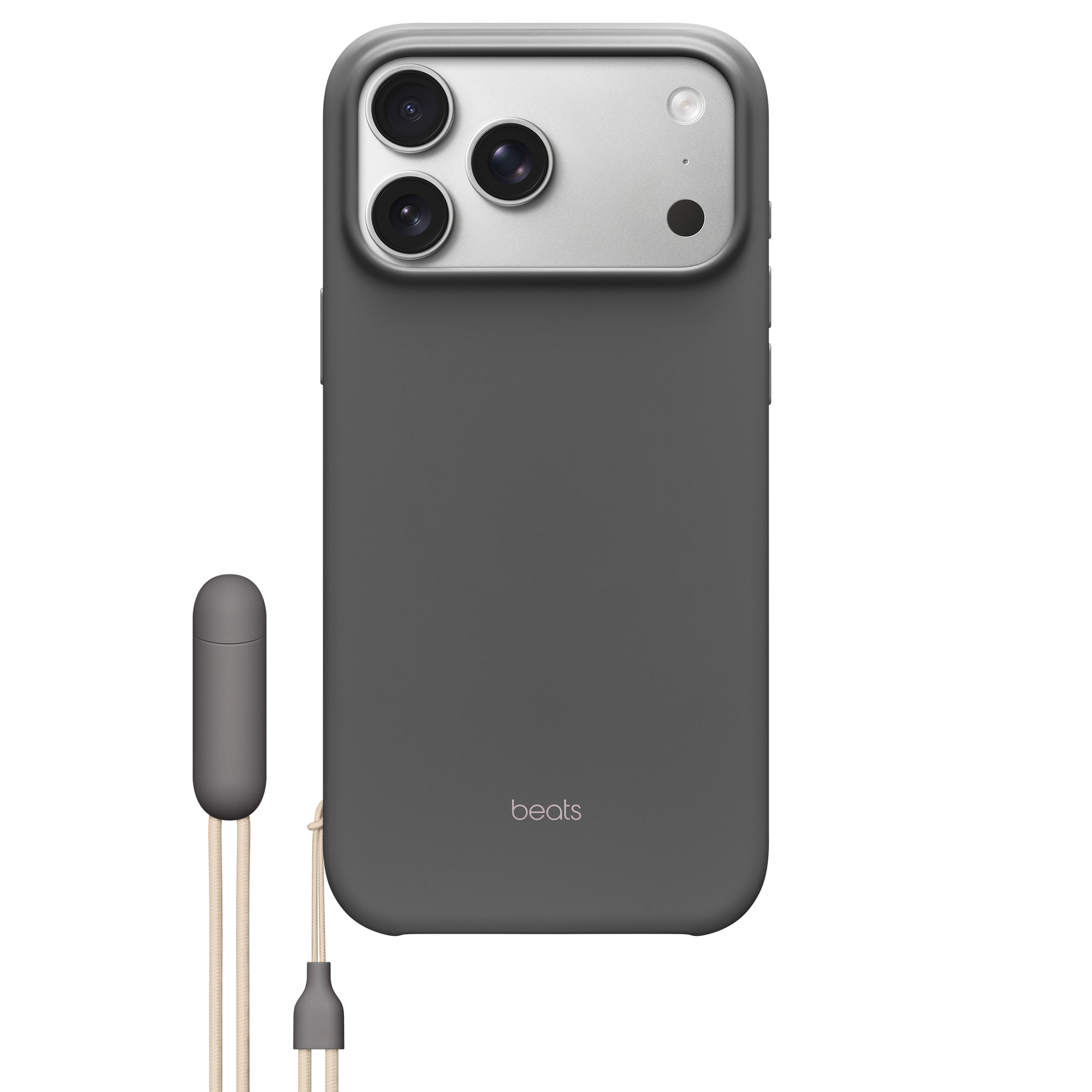 MagSafe-rögzítésű, Kameravezérlő-kompatibilis Beats iPhone 17 Pro Max-tok támasszal – gránitszürke