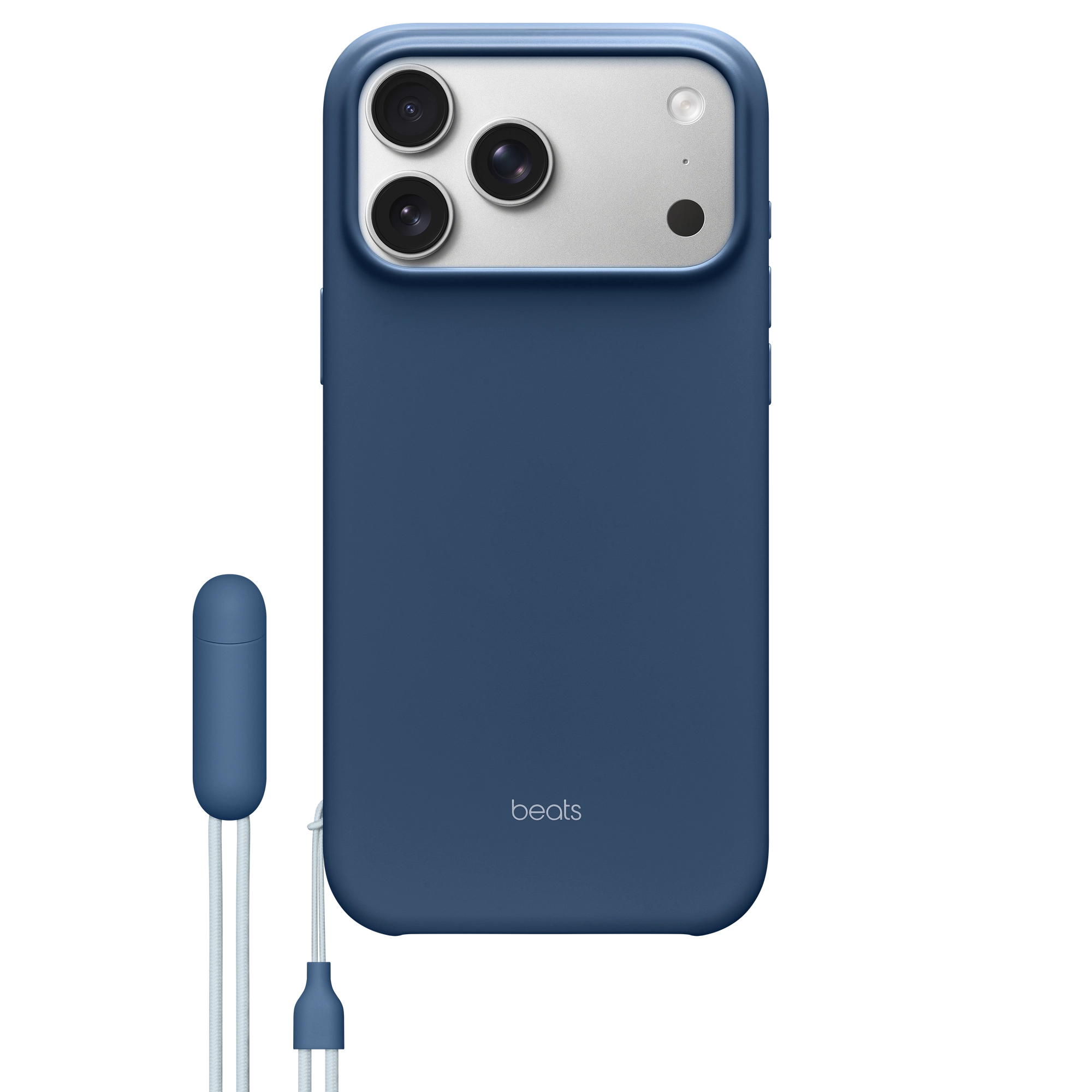 MagSafe-rögzítésű, Kameravezérlő-kompatibilis Beats iPhone 17 Pro Max-tok támasszal – hegycsúcskék