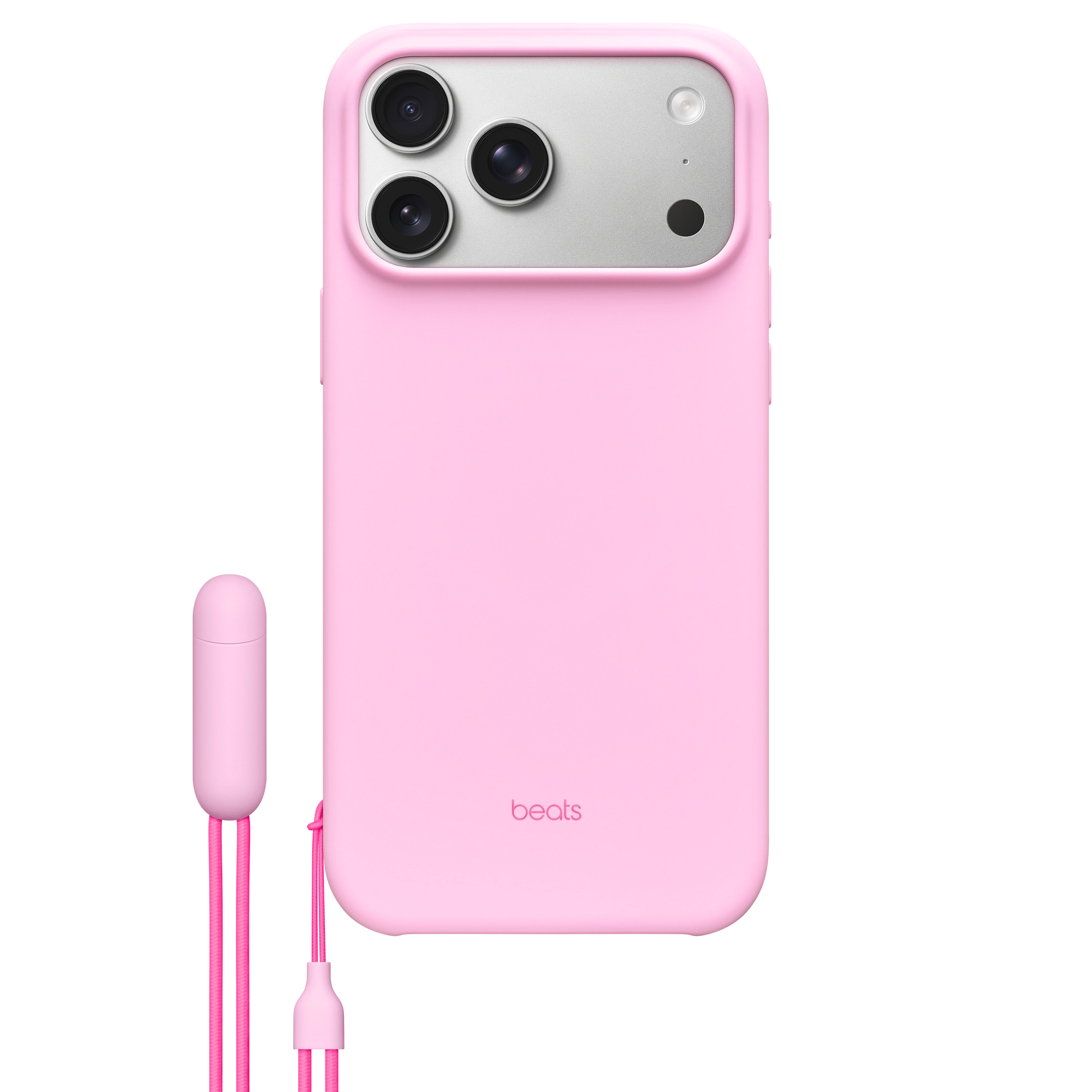 MagSafe-rögzítésű, Kameravezérlő-kompatibilis Beats iPhone 17 Pro Max-tok támasszal – rózsakvarc