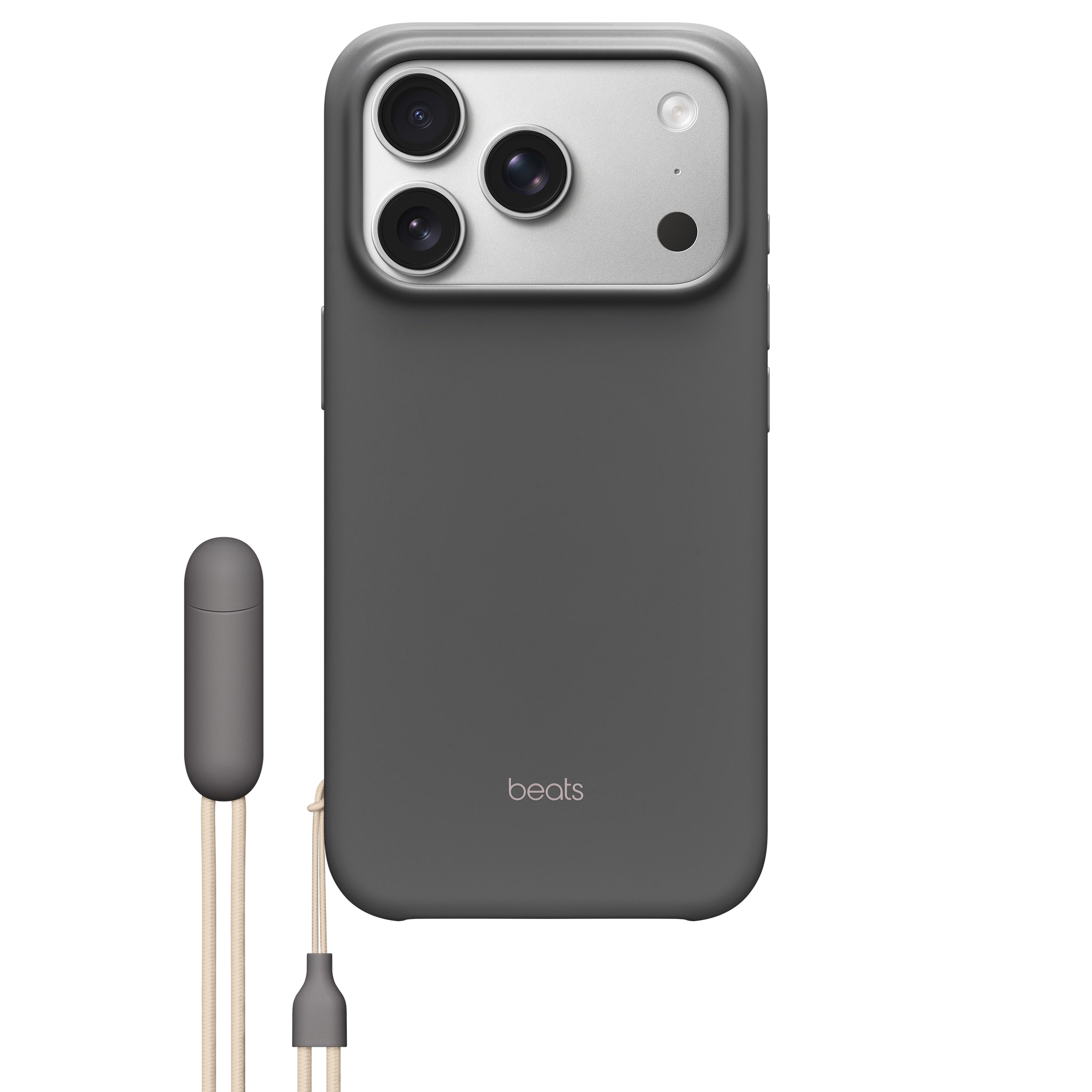 MagSafe-rögzítésű, Kameravezérlő-kompatibilis Beats iPhone 17 Pro-tok támasszal – gránitszürke