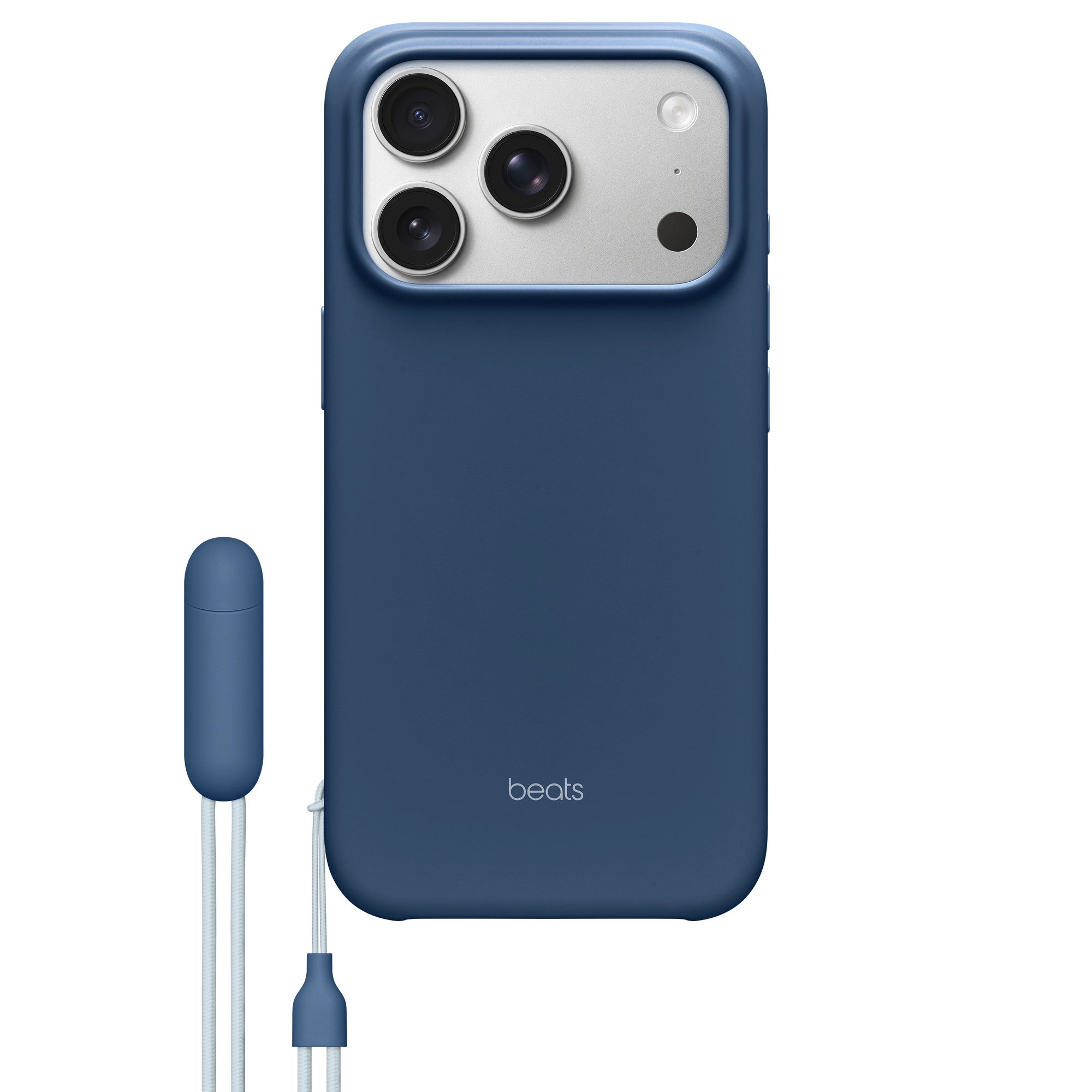 MagSafe-rögzítésű, Kameravezérlő-kompatibilis Beats iPhone 17 Pro-tok támasszal – hegycsúcskék