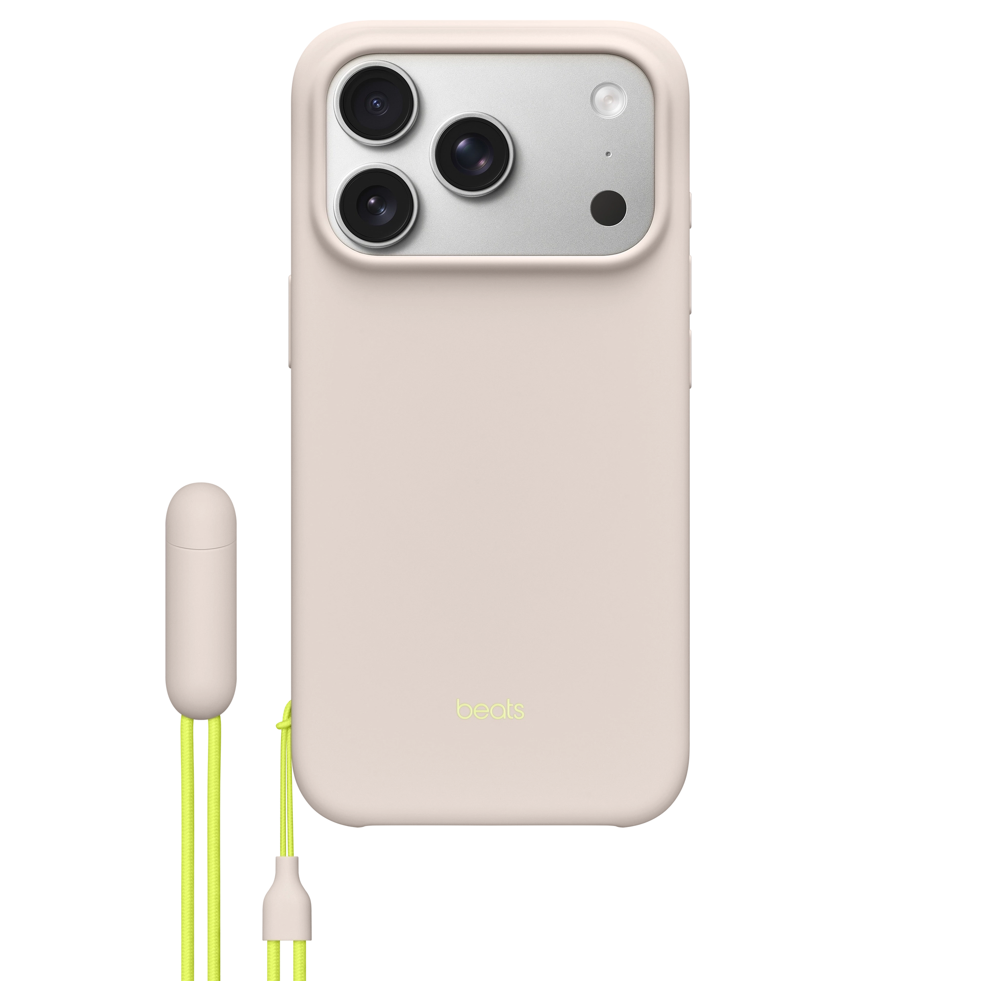 MagSafe-rögzítésű, Kameravezérlő-kompatibilis Beats iPhone 17 Pro-tok támasszal – mészkőszürke