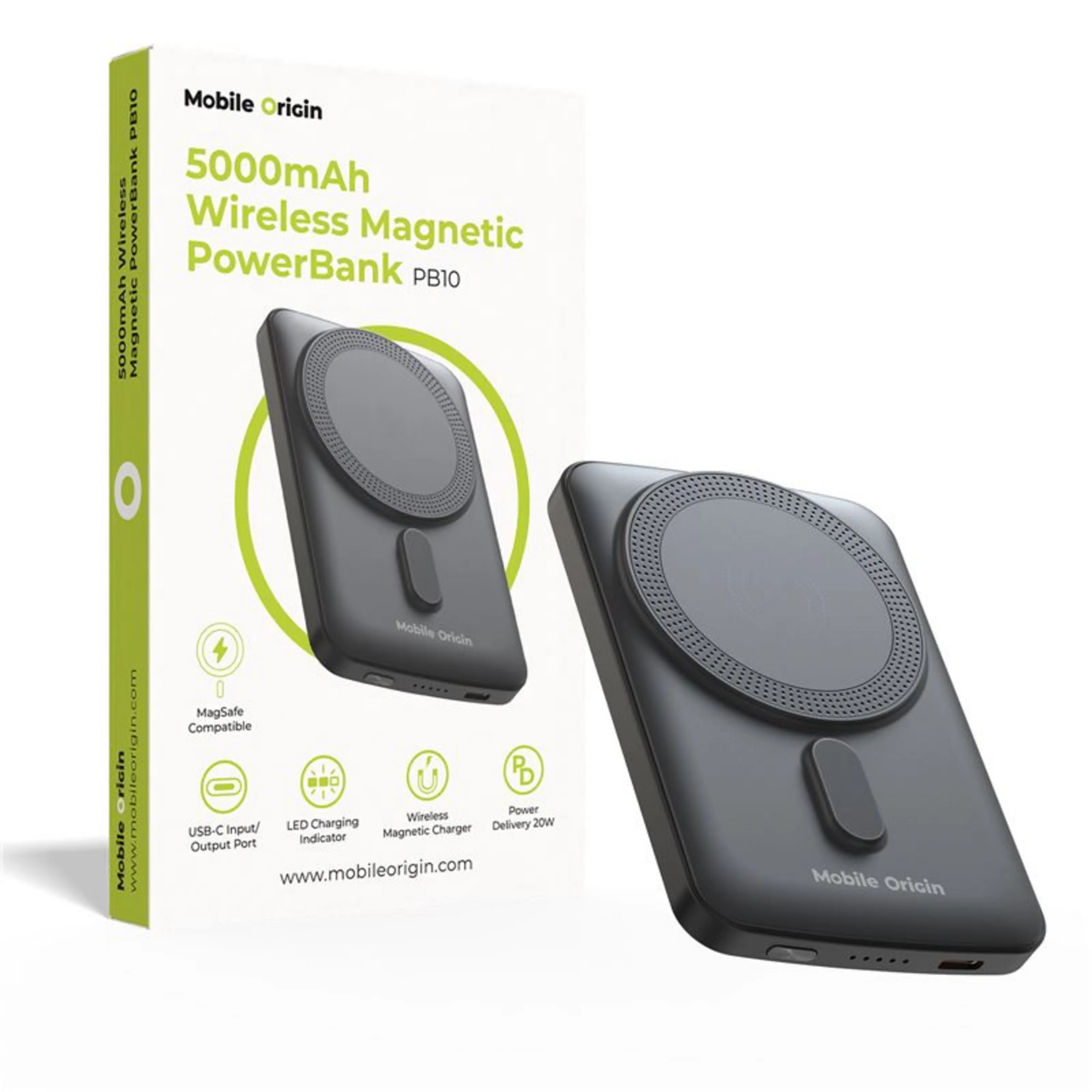 Mobile Origin 5000mAh mágneses powerbank