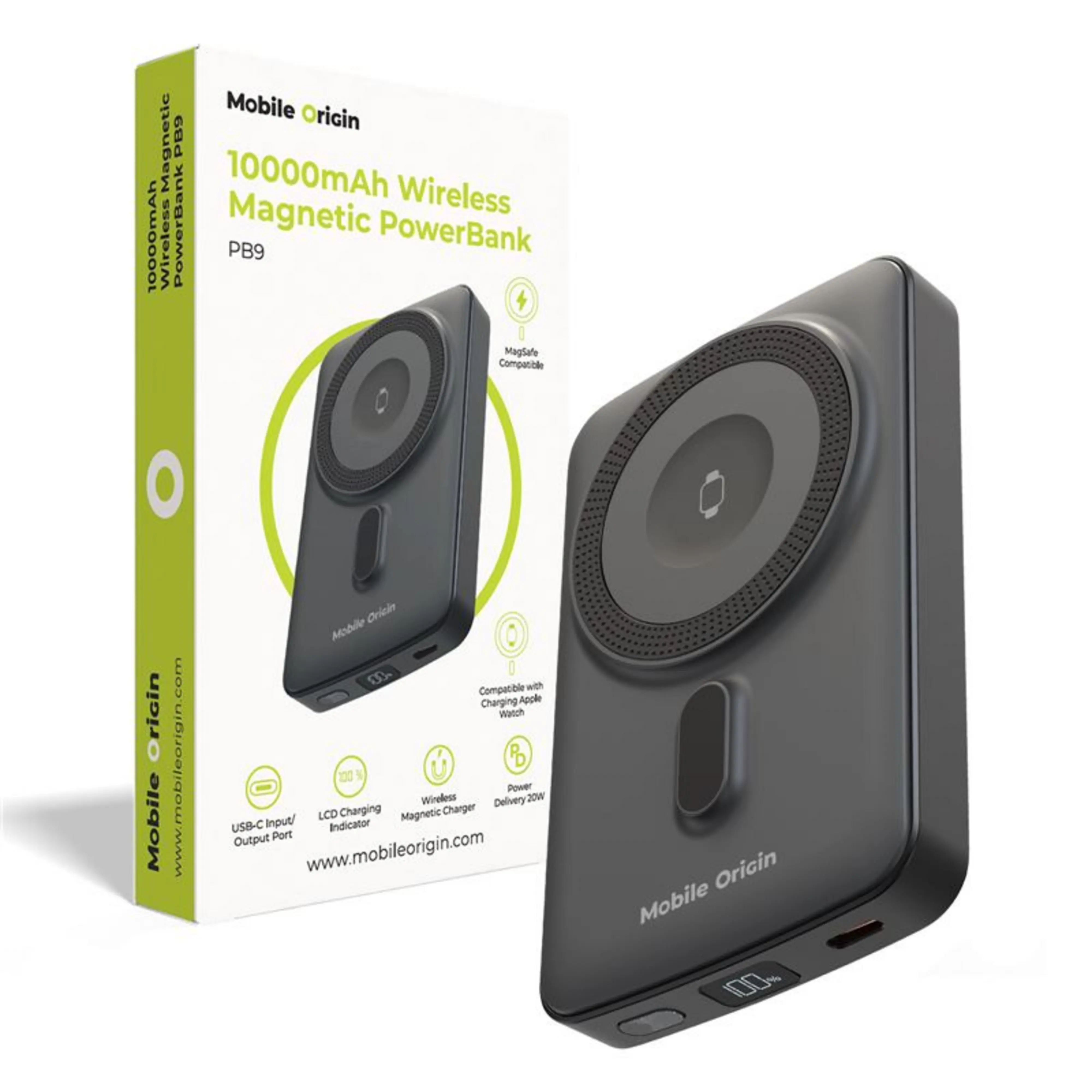 Mobile Origin 10 000mAh mágneses powerbank