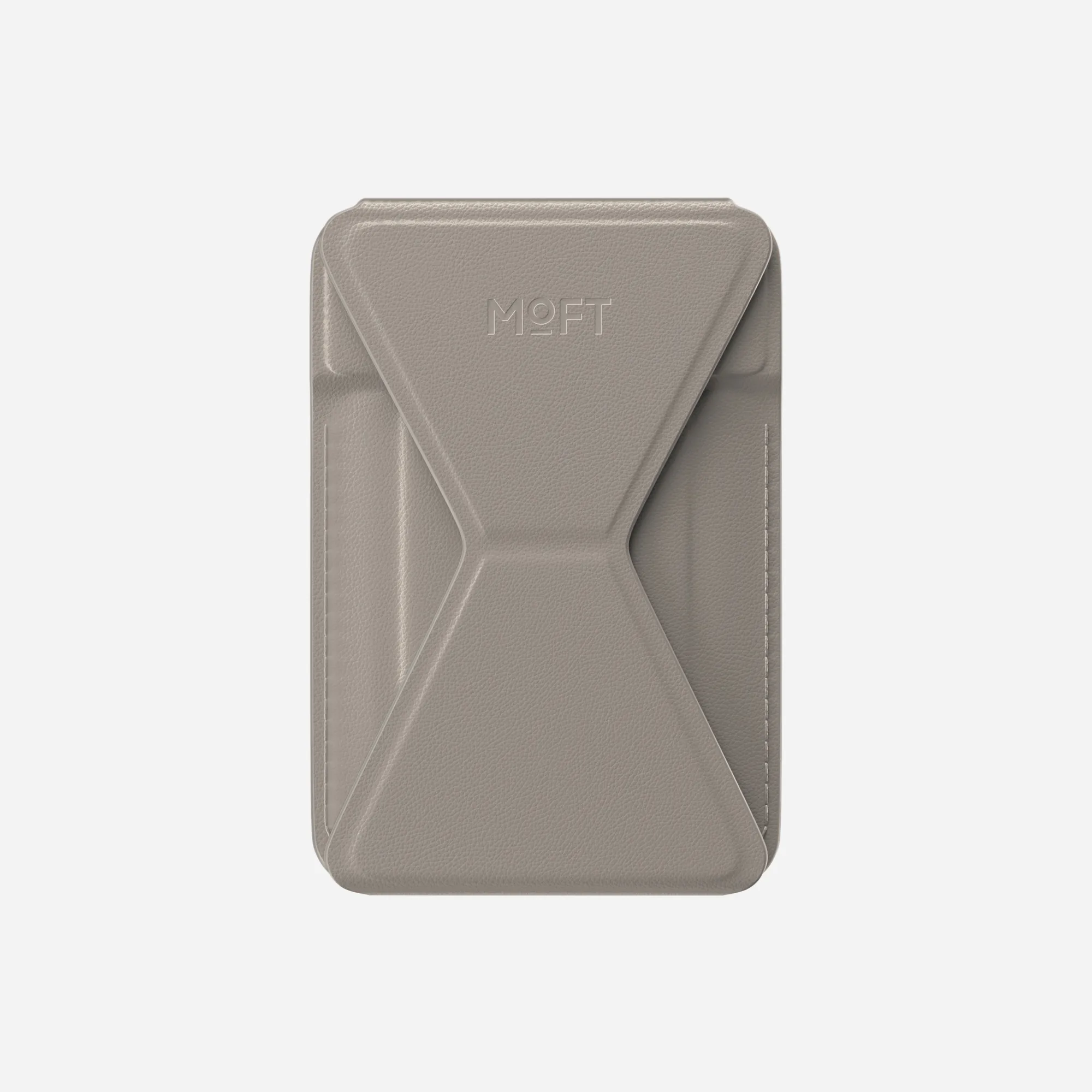 MOFT Snap-on Phone Stand & Wallet AERA (3 cards) - Taupe