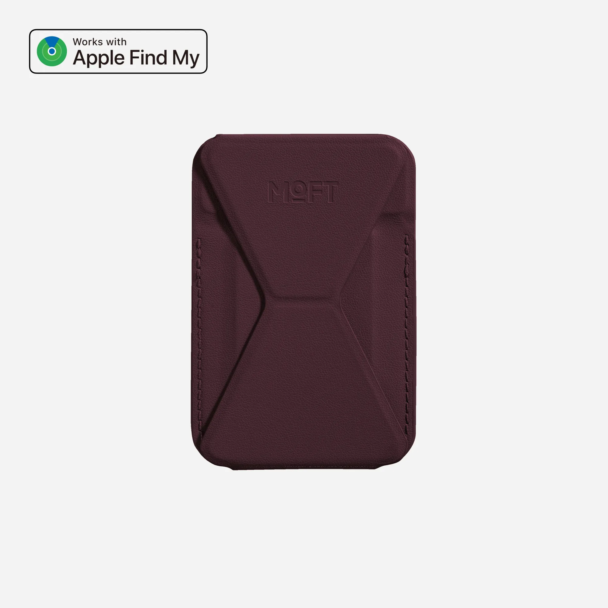 MOFT Trackable Wallet Stand (2 cards) - Cheery Lacquer