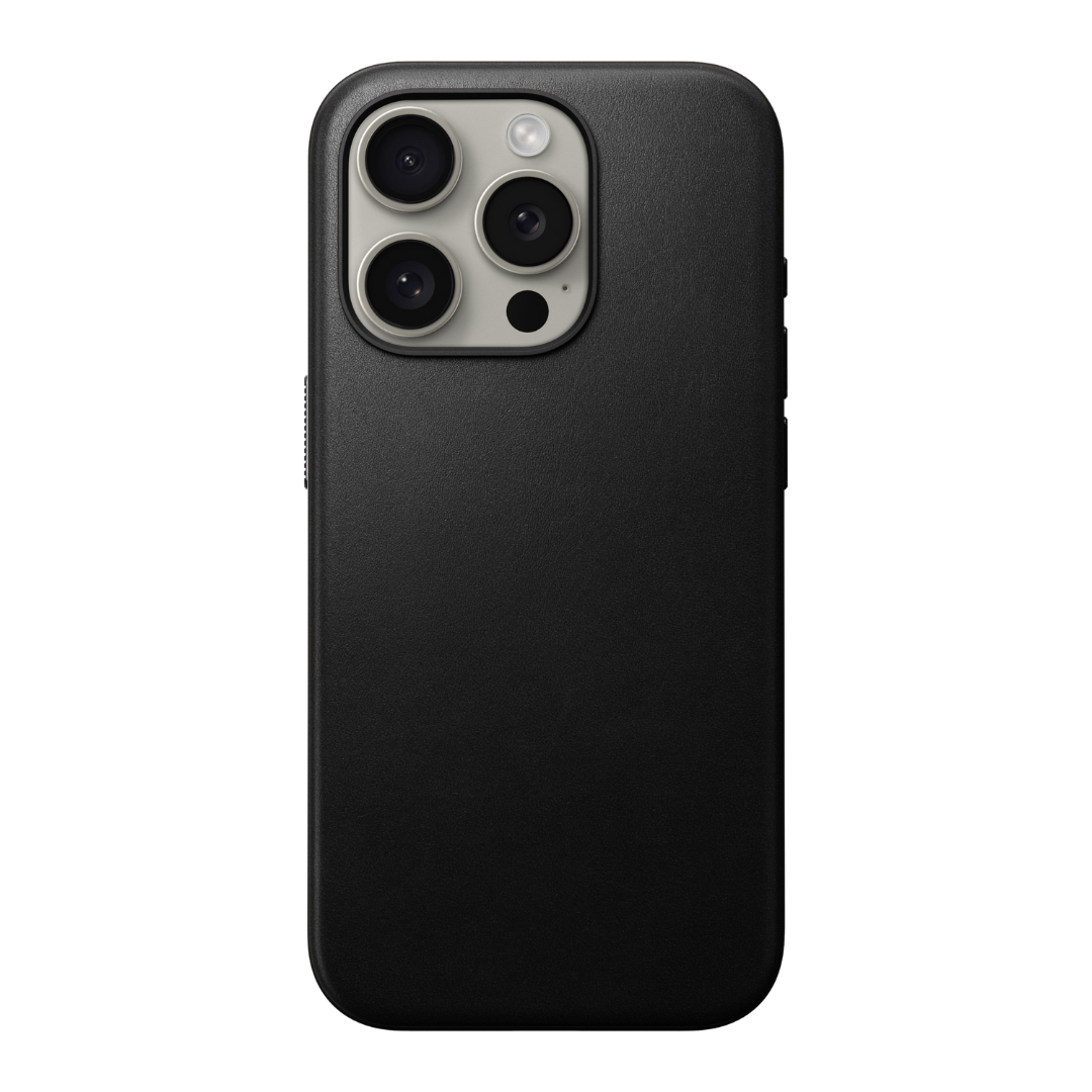 NOMAD iPhone 15 Pro bőrtok - fekete