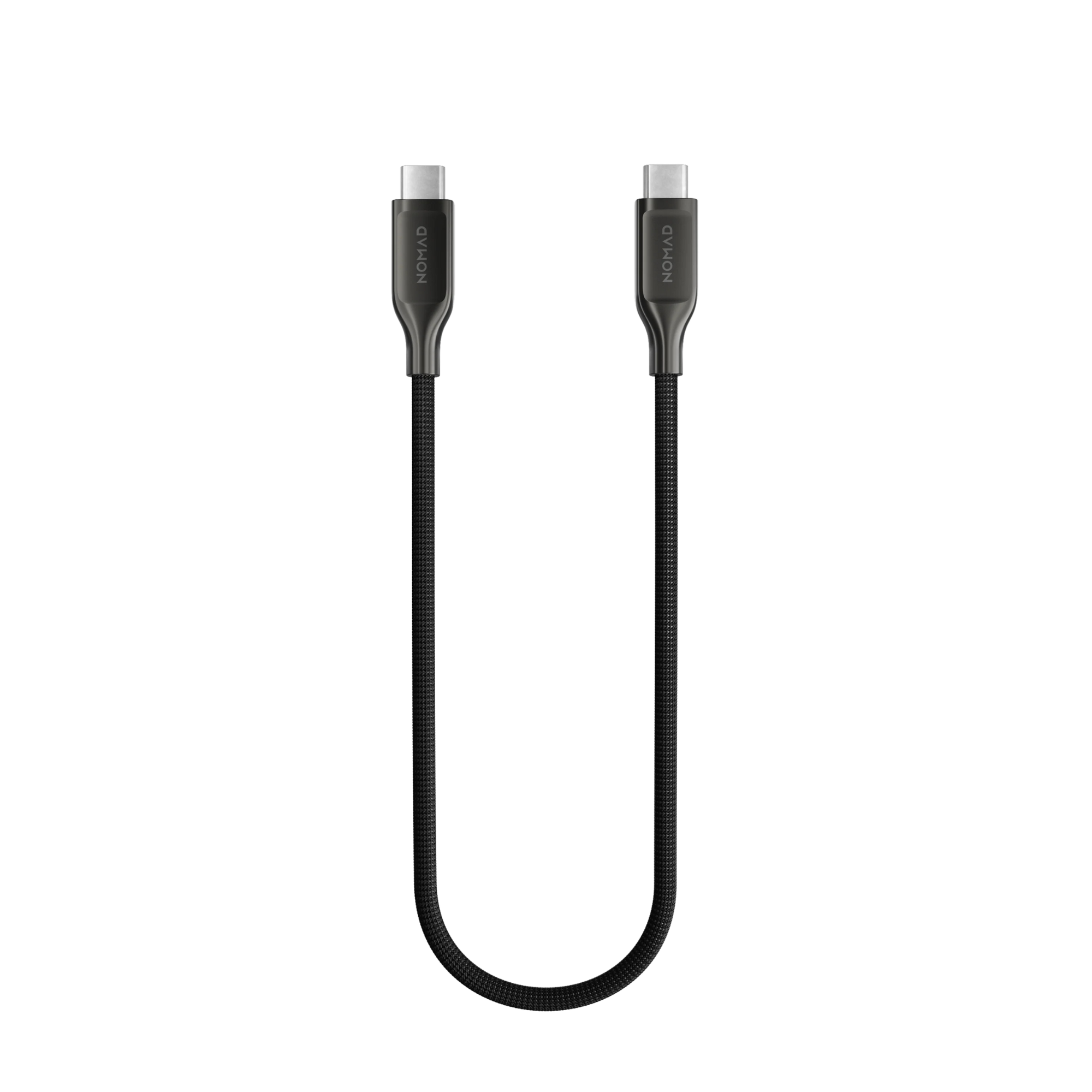 NOMAD Kevlar USB-C to USB-C kábel 0.3m - szénszürke