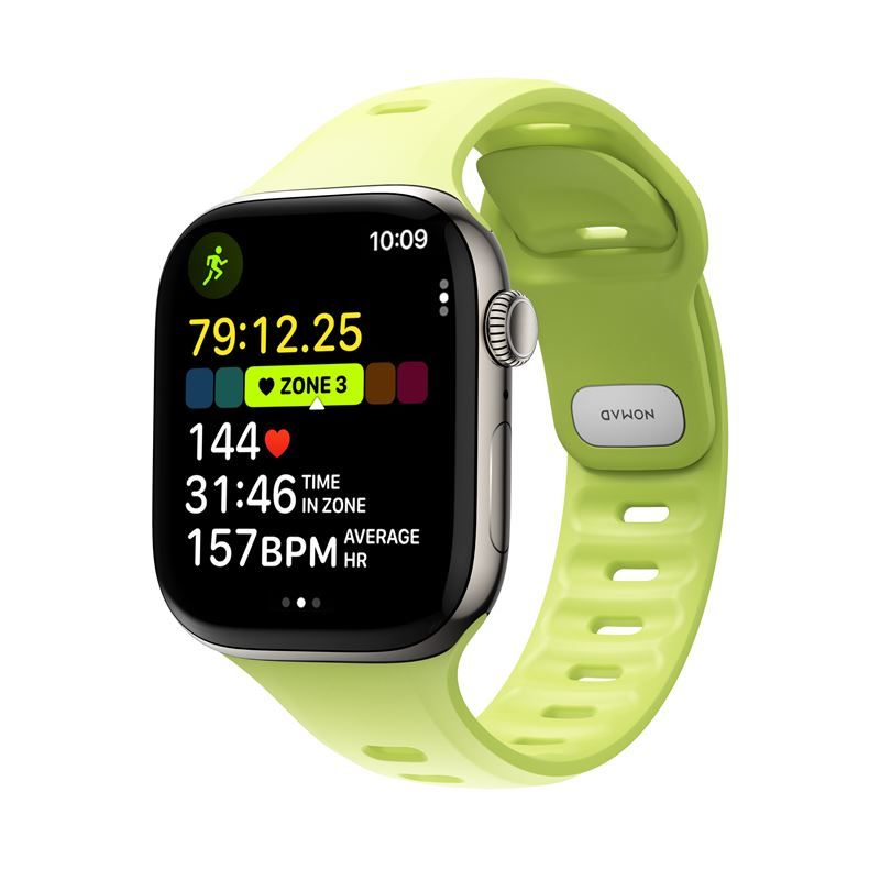NOMAD Tempo Band Apple Watch 44/45/46/49mm - limezöld
