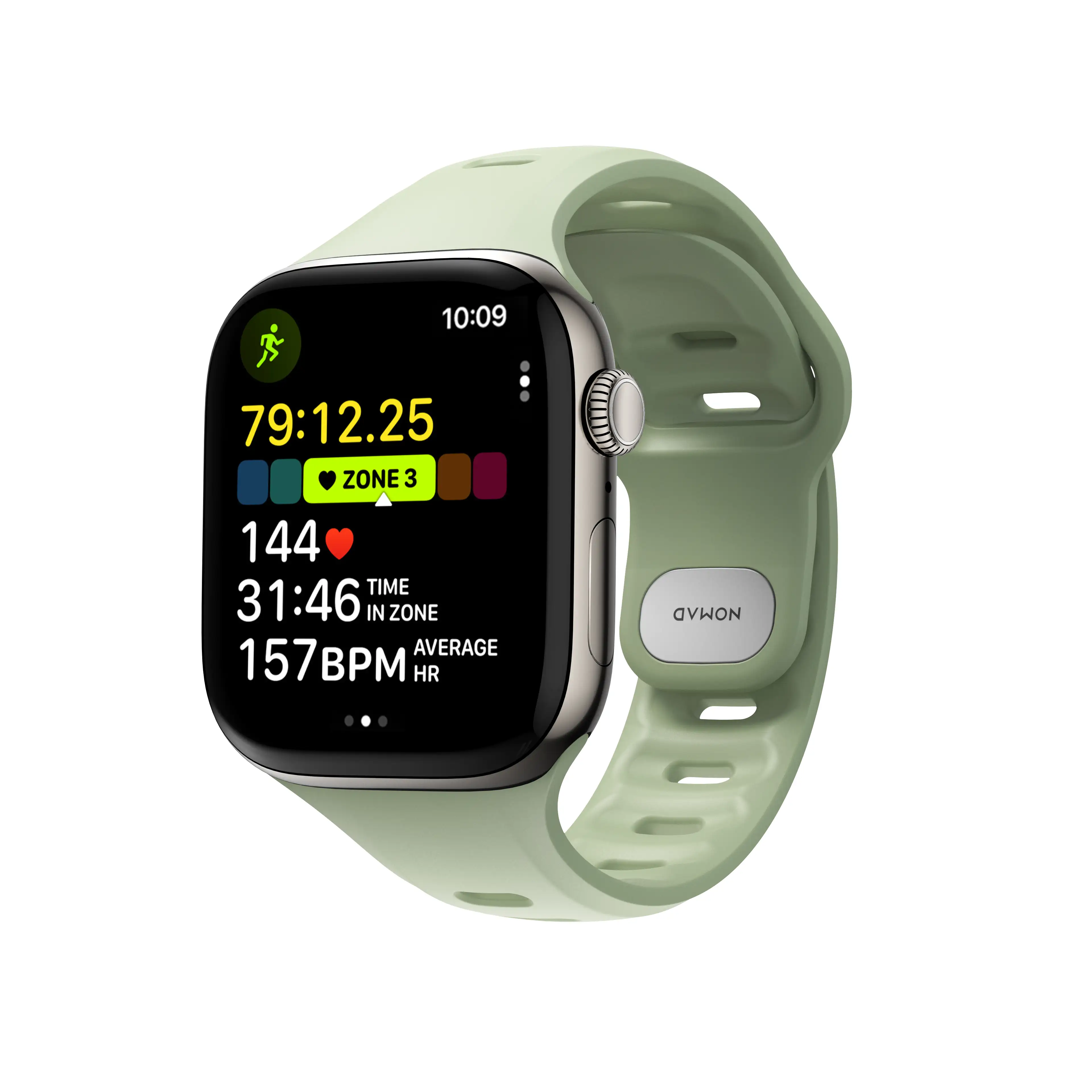 NOMAD Tempo Band Apple Watch 38/40/41/42mm - zsályazöld