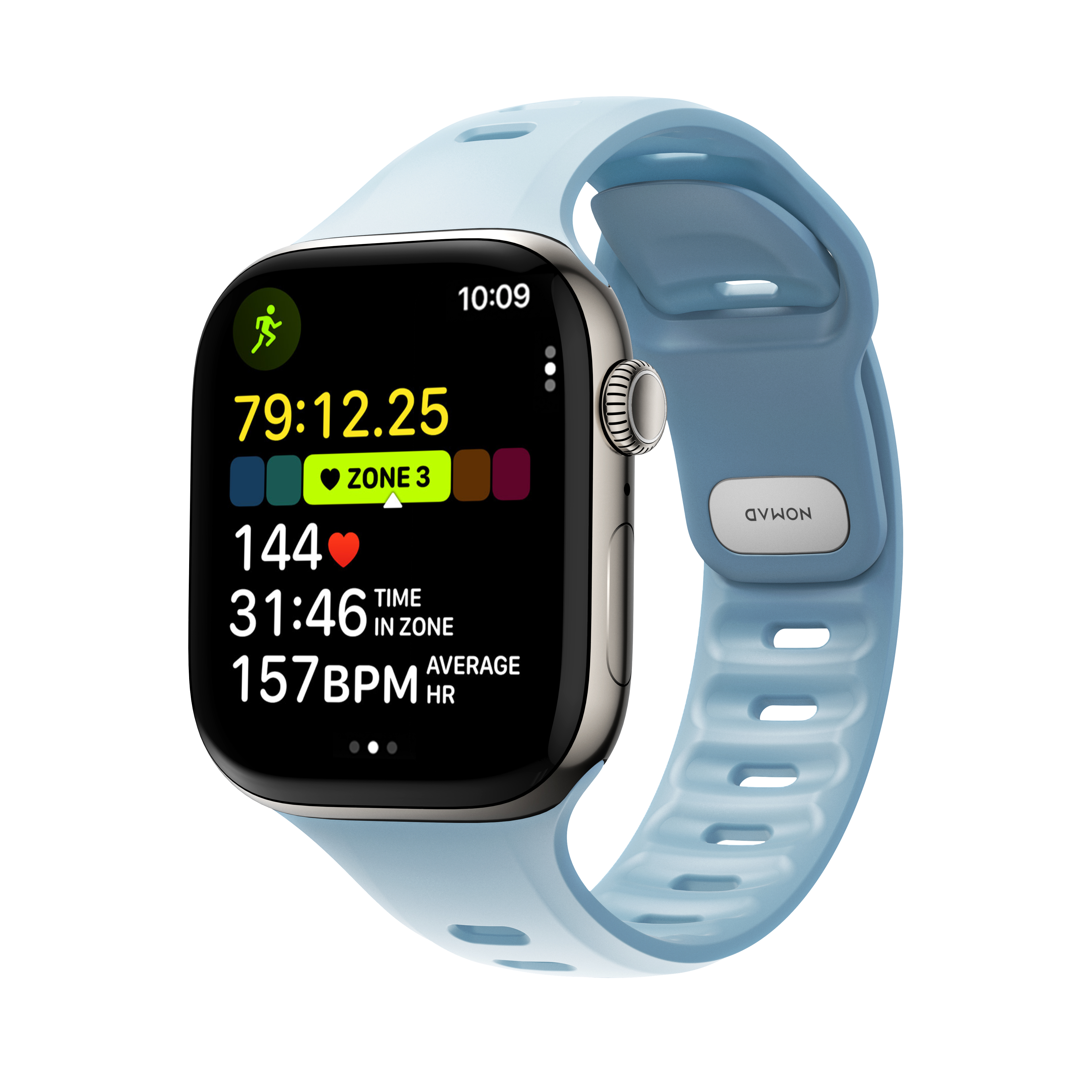 NOMAD Tempo Band Apple Watch 44/45/46/49mm - világoskék