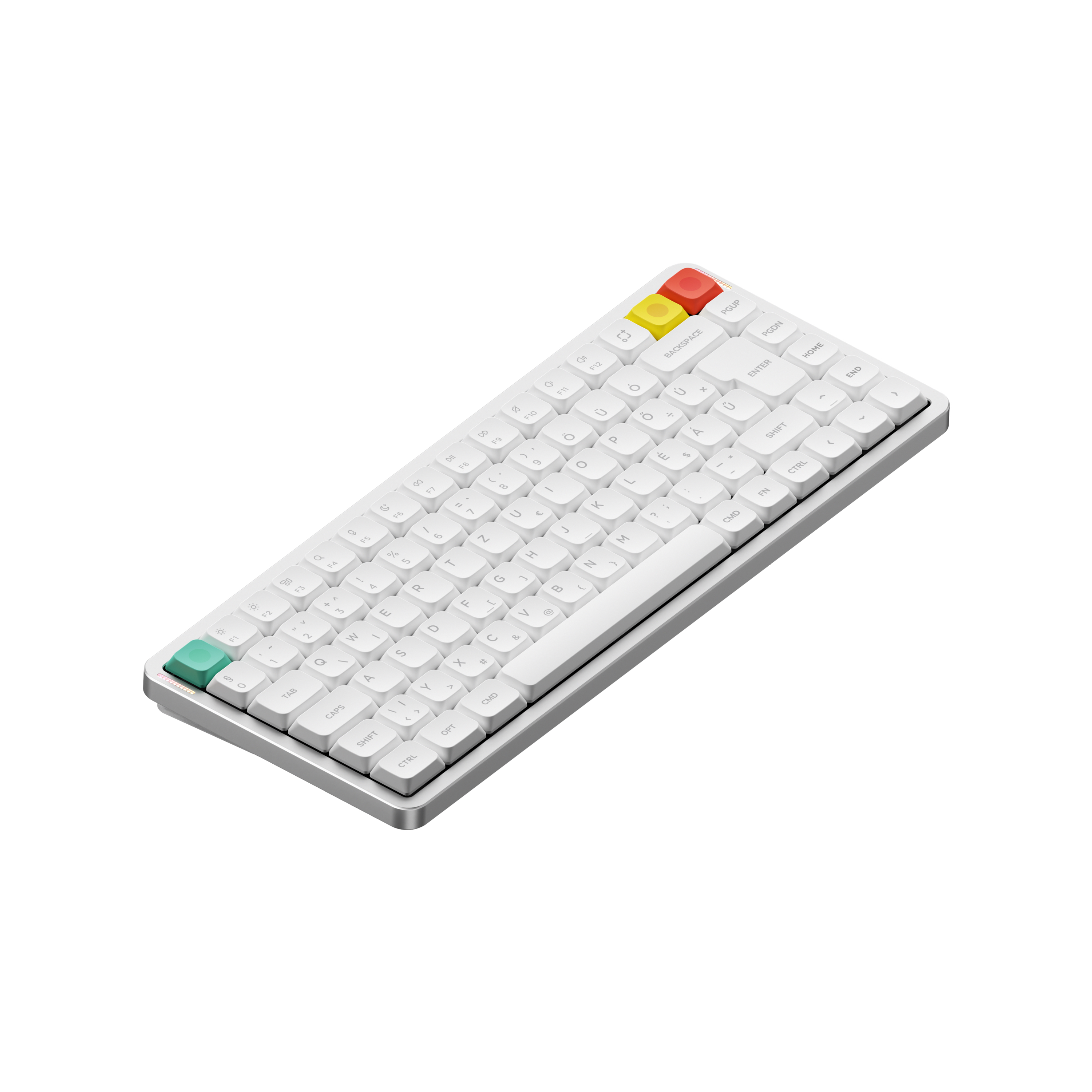 NuPhy Air75 V3 vezeték nélküli Gateron Red nano mechanikus magyar billentyűzet - fehér