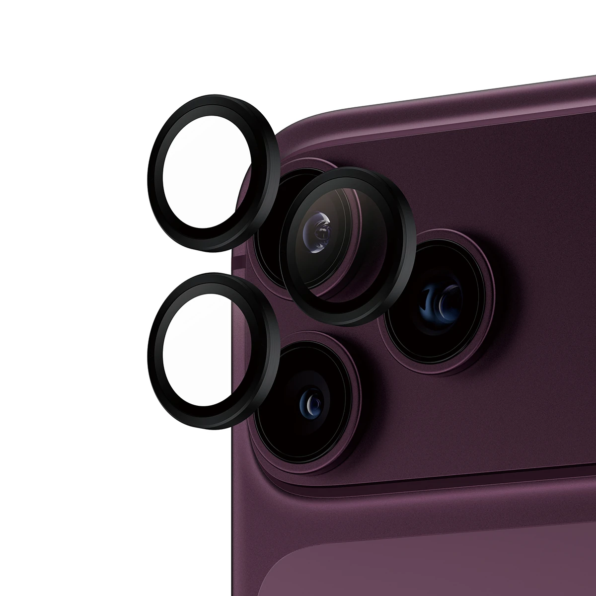 PanzerGlass Hoops iPhone 18 Pro és Pro Max kameralencse-védő - fekete