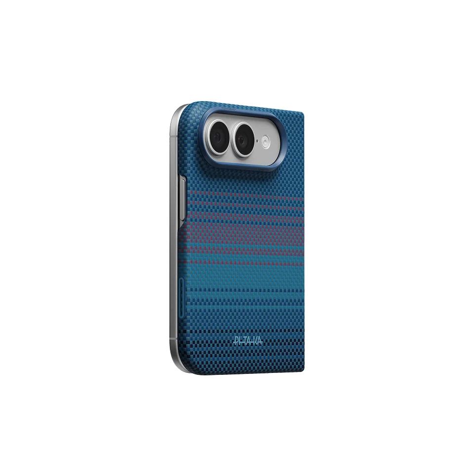 Pitaka Back Cover Edge iPhone Duo tok - kék