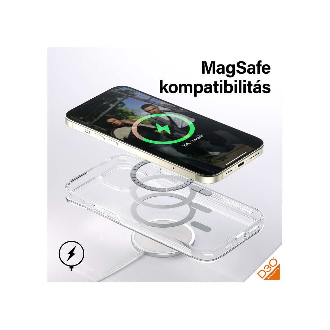 PANZERGLASS D3O HardCase iPhone 15 Plus MagSafe kompatibilis tok