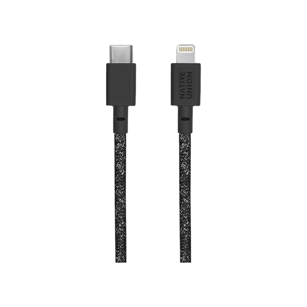 NATIVE UNION Belt USB-C Lightning töltőkábel 1.2m - fekete