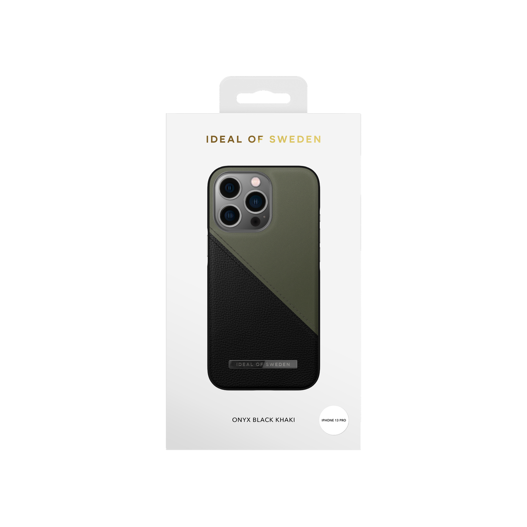 IDEAL OF SWEDEN Atelier Case for iPhone 13 Pro - Onyx Black Khaki