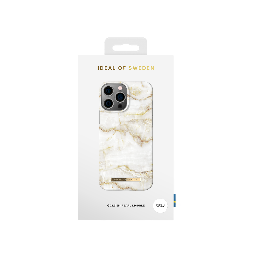 IDEAL OF SWEDEN Printed Case for iPhone 13 Pro Max - Golden Pearl Marble