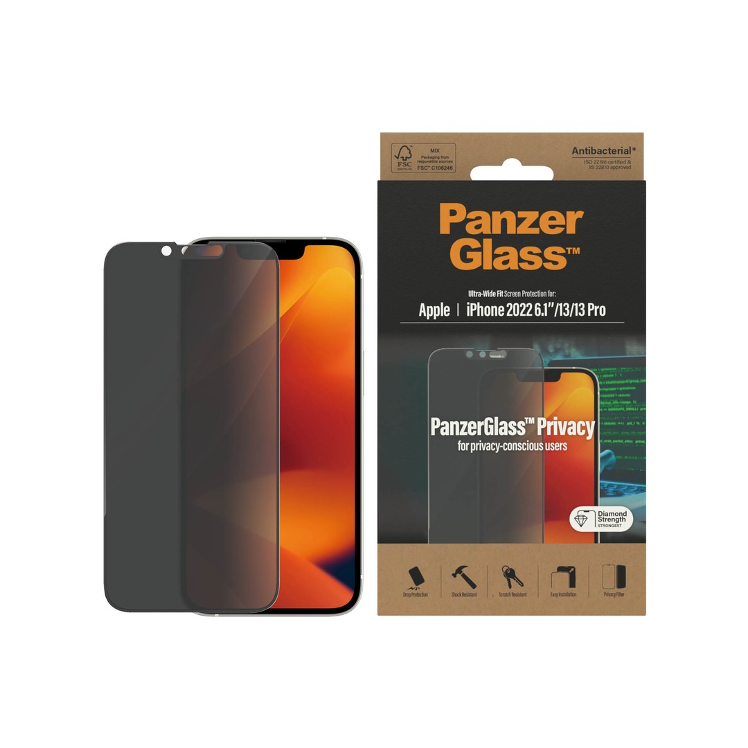 PANZER GLASS Ultra-Wide Fit iPhone 13/13 Pro/14 kijelzővédő üvegfólia - Betekintés gátló