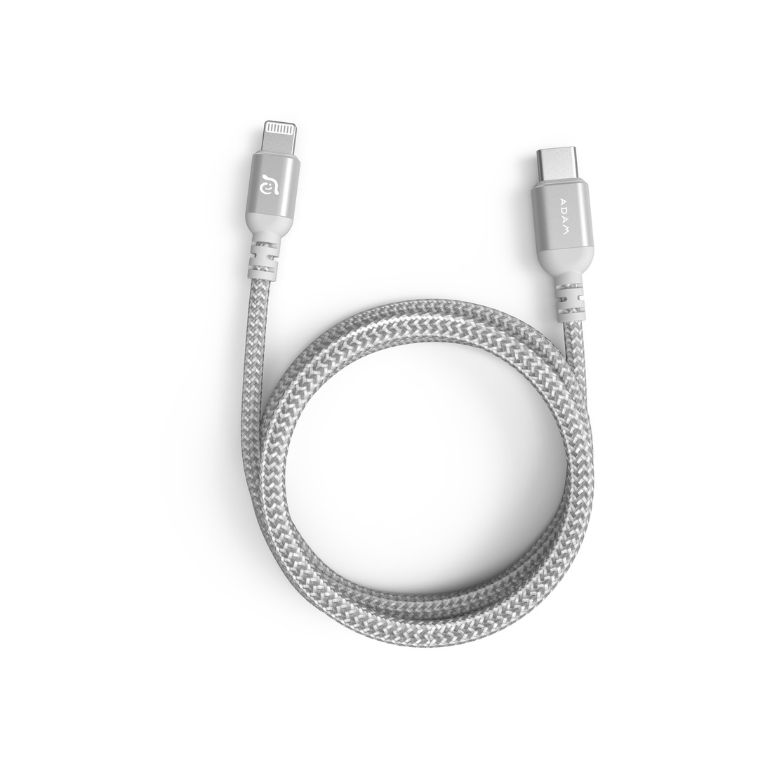 ADAM ELEMENTS PeAk II USB-C Lightning Kábel 1.2m - ezüst