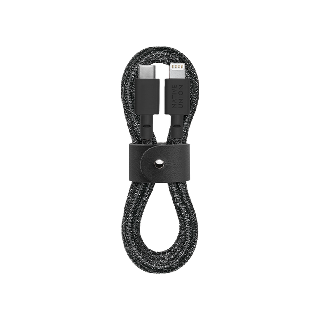 NATIVE UNION Belt USB-C Lightning töltőkábel 1.2m - fekete