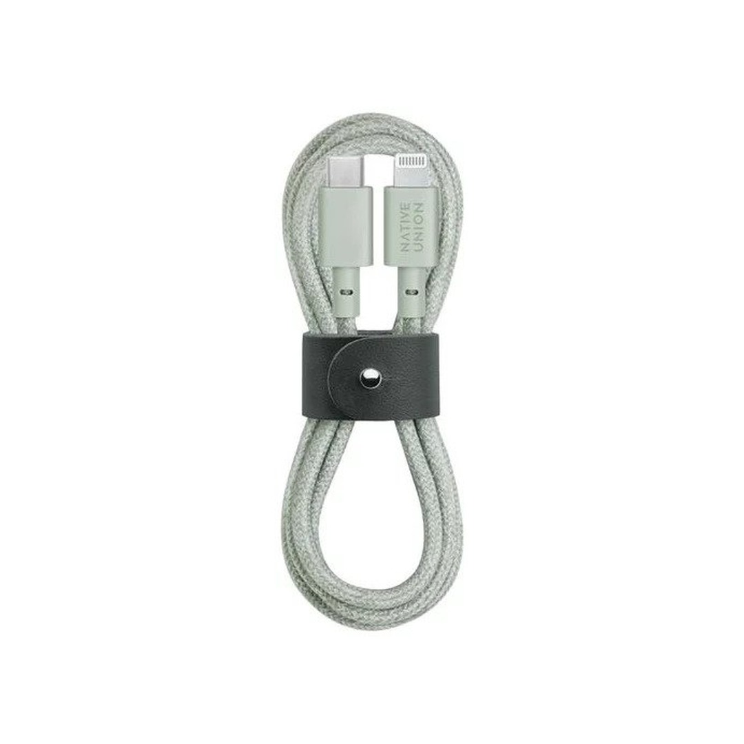 NATIVE UNION Belt USB-C Lightning töltőkábel 1.2m - mentazöld