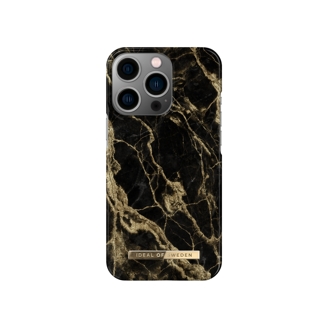 IDEAL OF SWEDEN Printed Case for iPhone 13 Pro - Golden Smoke Marble