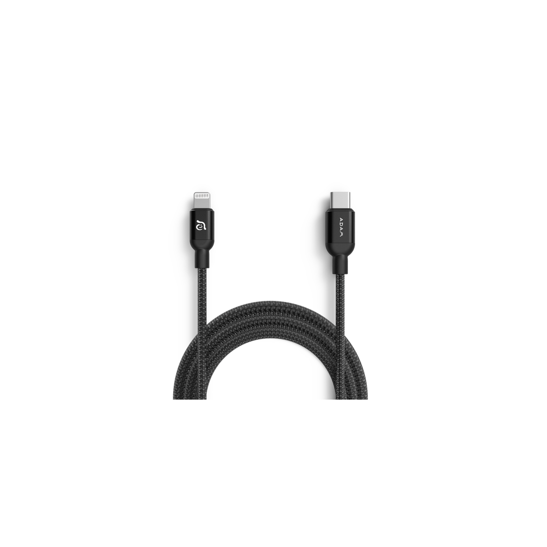 ADAM ELEMENTS PeAk II USB-C Lightning töltőkábel 1.2m - fekete