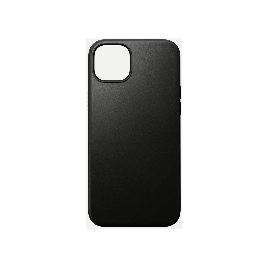 NOMAD Modern Leather Case for iPhone 15 Plus - Black