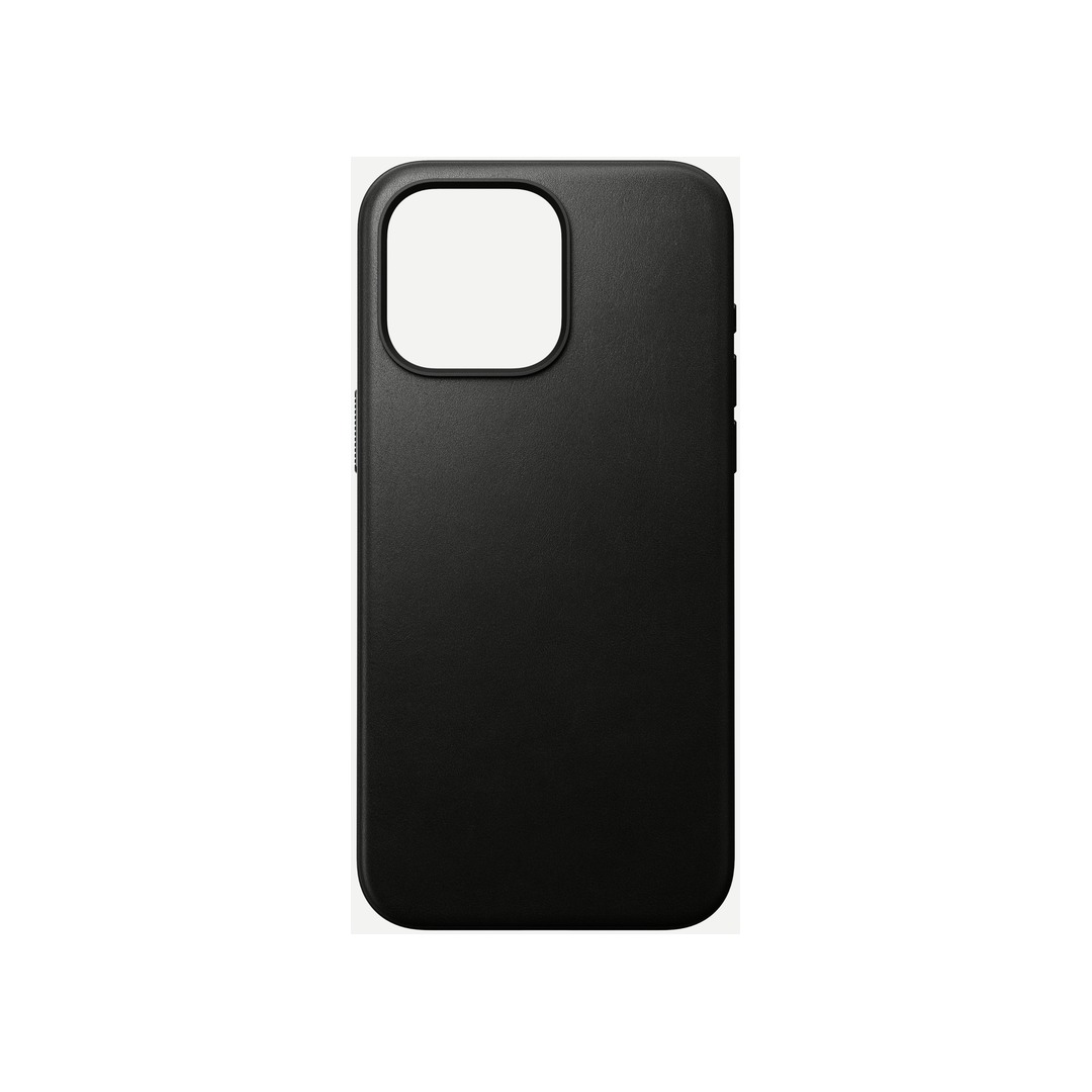 NOMAD Modern Leather Case for iPhone 15 Pro Max - Black