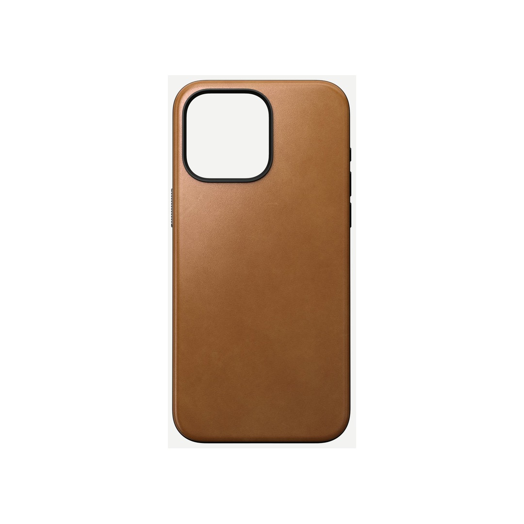 NOMAD Modern Leather Case for iPhone 15 Pro Max - English Tan