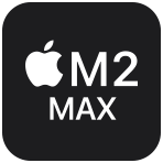 APPLE Mac Studio: Apple M2 Max chip with 12‑core CPU, 30‑core GPU, 512GB SSD