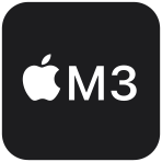 15-inch MacBook Air: Apple M3 chip 8-core CPU, 10-core GPU, 8GB, 256GB SSD - éjfekete