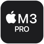 14-inch MacBook Pro: Apple M3 Pro chip with 11c CPU and 14c GPU, 512GB SSD - Space Black