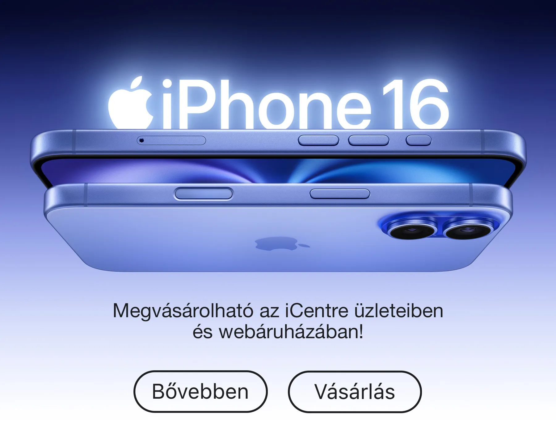 Új iPhone 16 és 16 Plus készülékek.